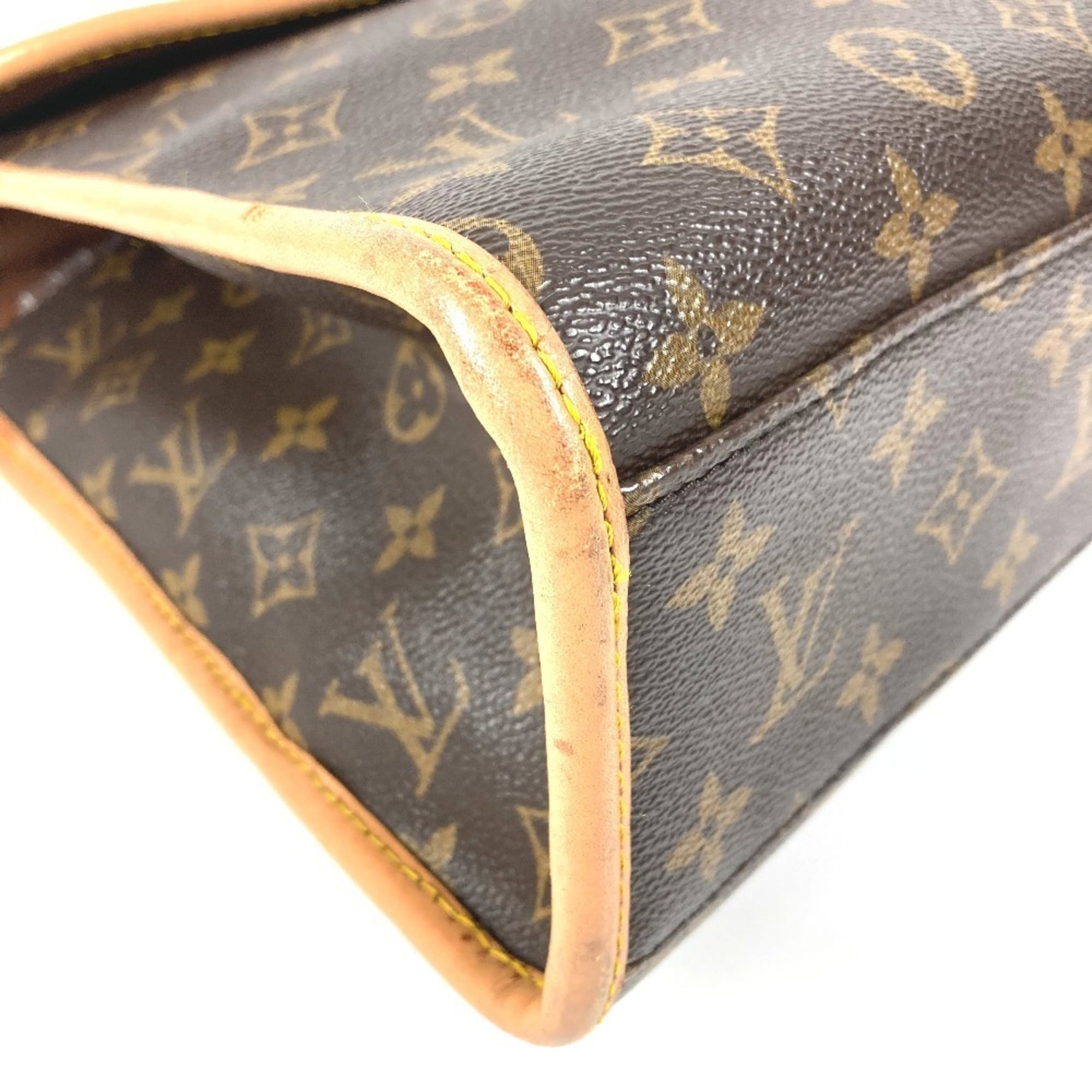 Louis Vuitton Brown Galle Monogram Monogram Briefcase Handbag (Pre-Owned)