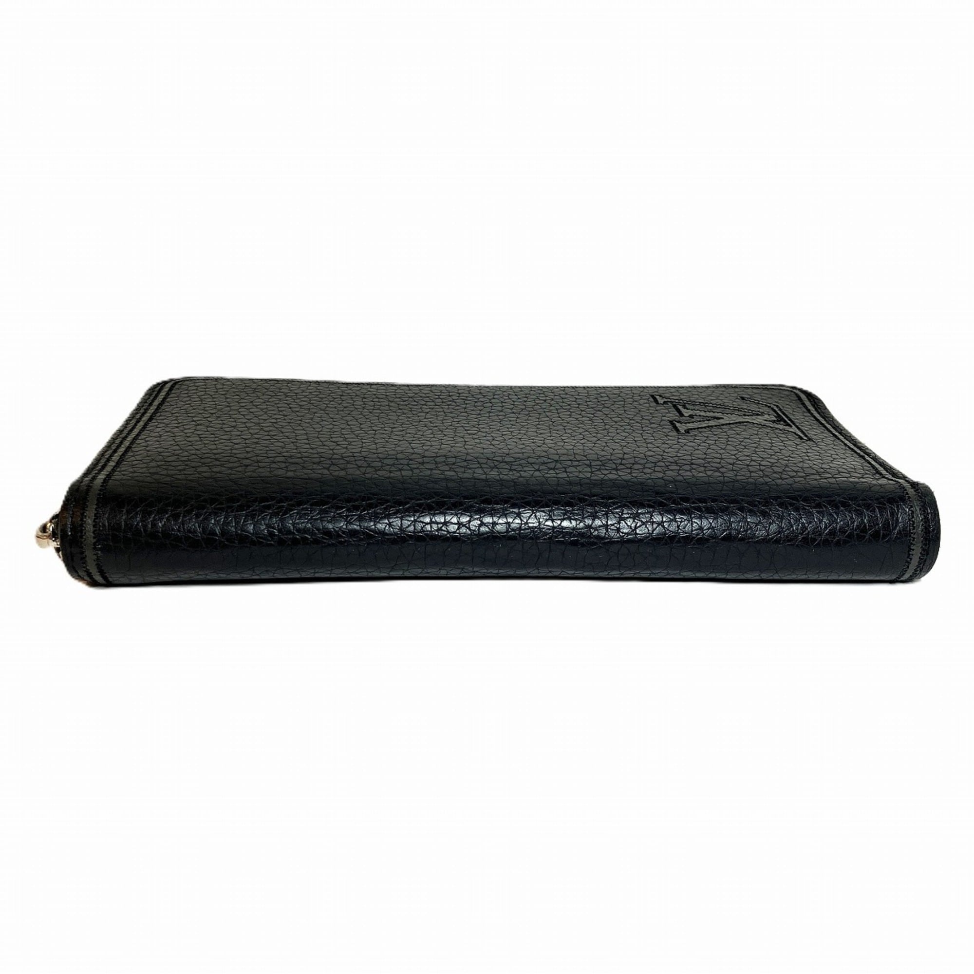 Louis Vuitton Black Leather Coin Purse/Coin Case (Pre-Owned)