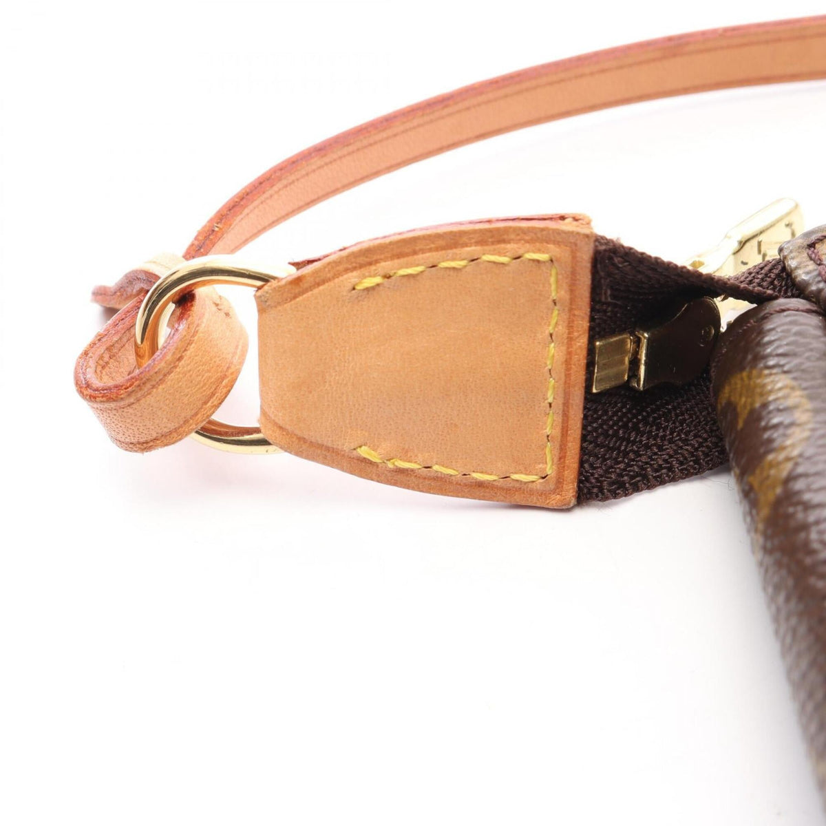 Louis Vuitton Brown Coated Canvas Leather Handbag (Pre-Owned)