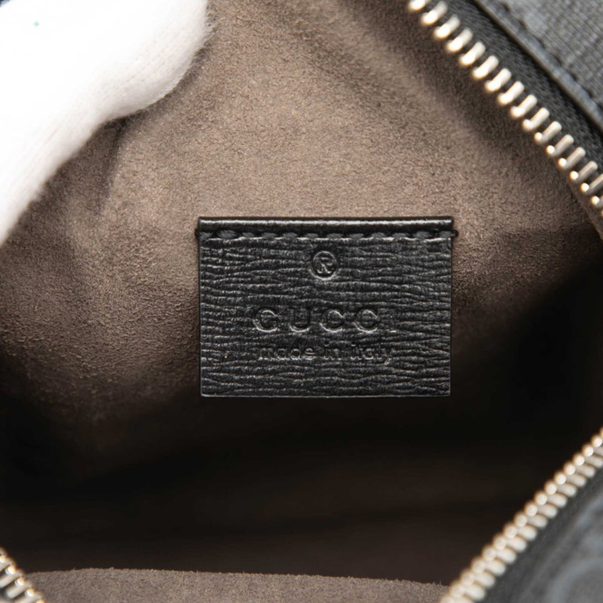 Gucci Black Gray Pvc Leather Shoulder Bag (Pre-Owned)