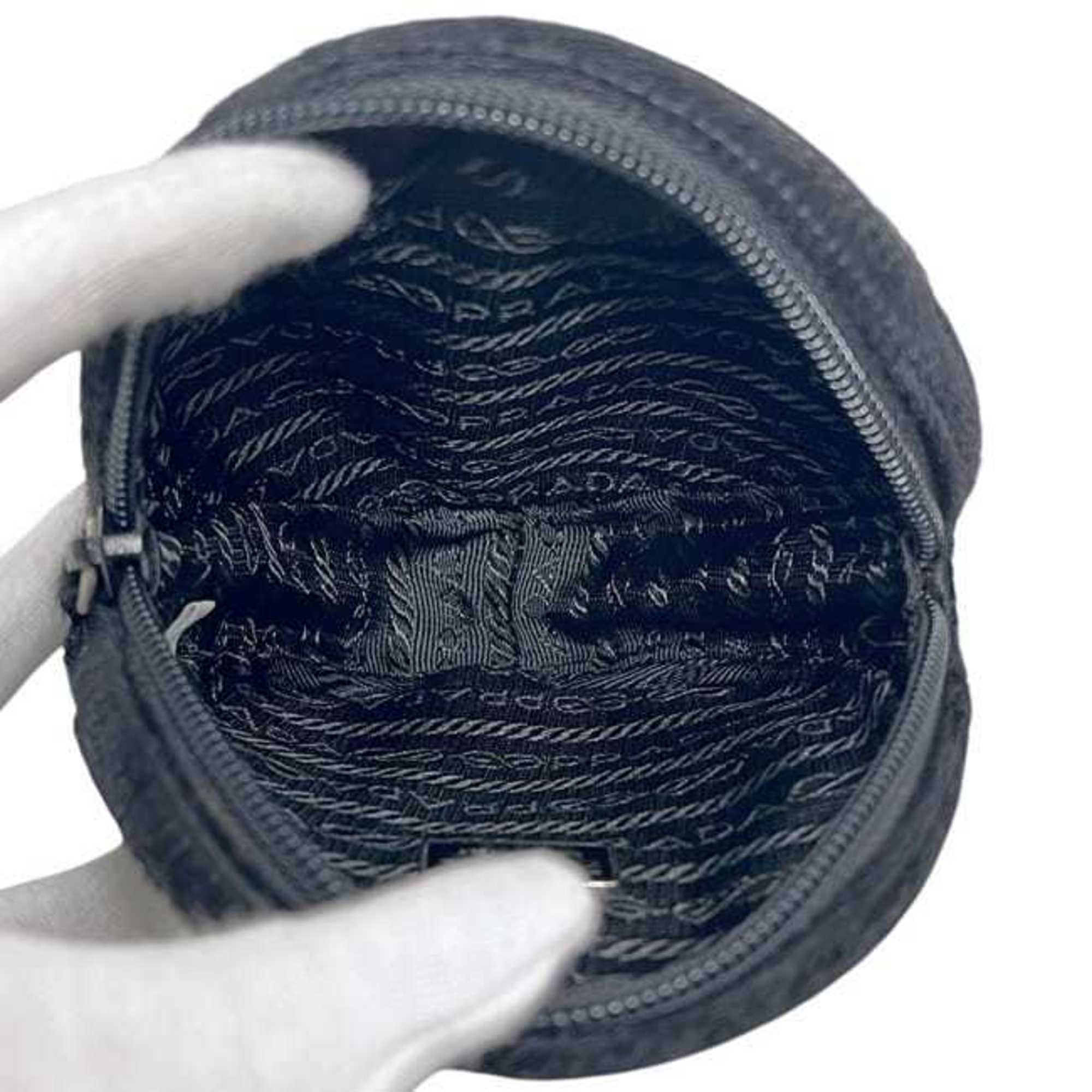 Prada Black Nero Leather Coin Purse/Coin Case (Pre-Owned)