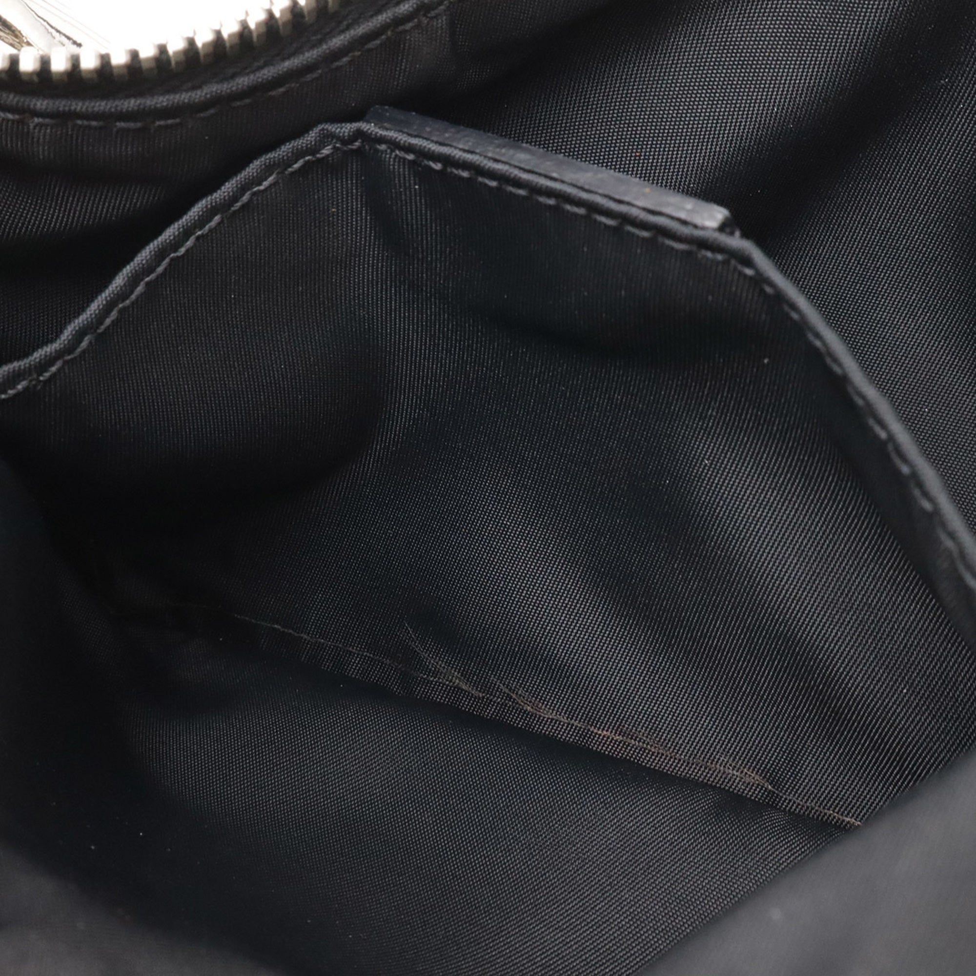 Christian Dior Trotter Navy Canvas Leather Shoulder Bag (Pre-Owned)