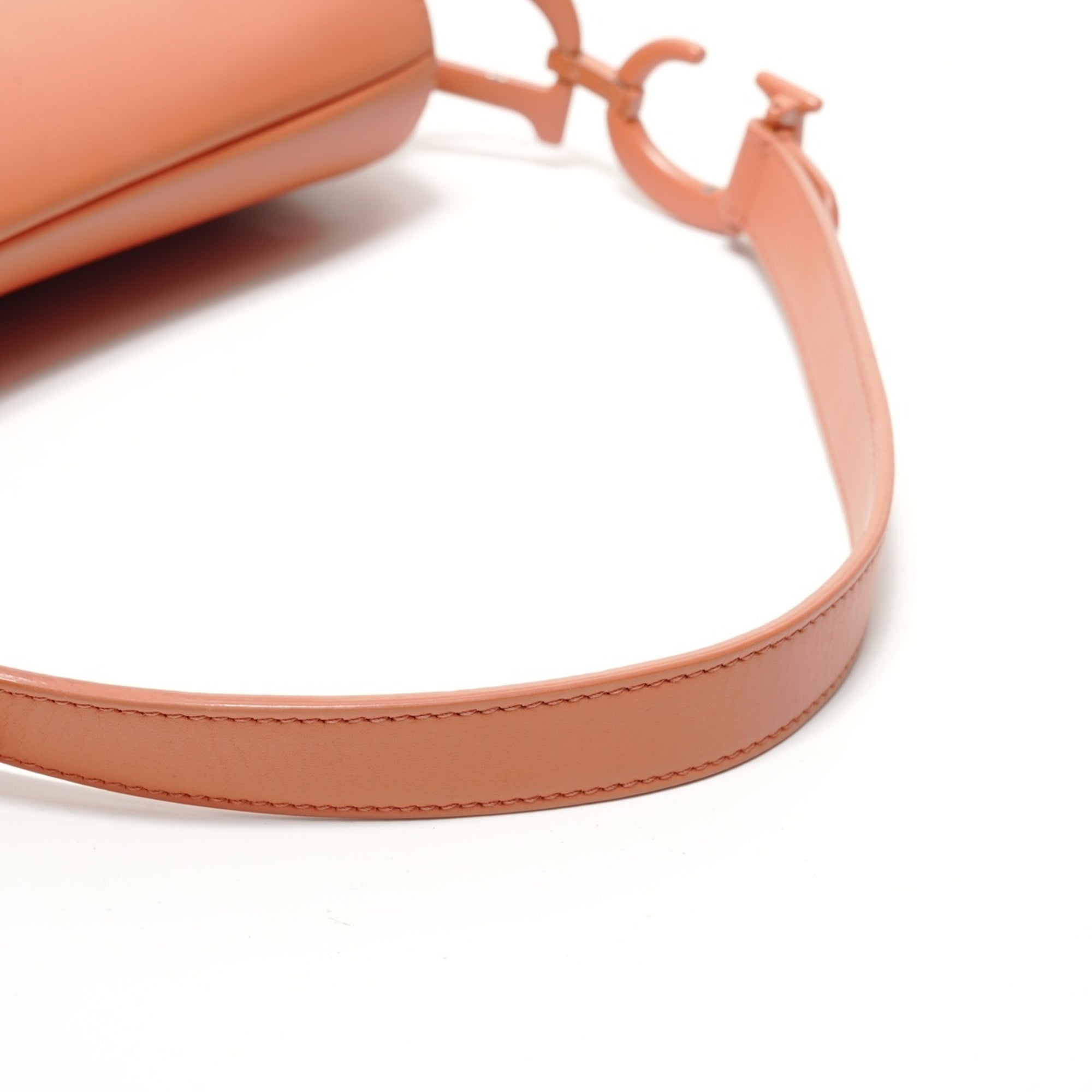 Christian Dior Orange Saddle Bag Shoulder Bag (Pre-Owned)
