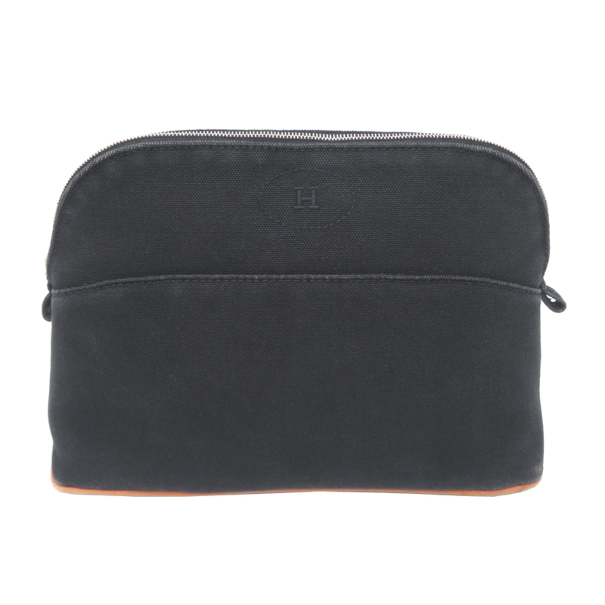 Hermes Black Cotton Pouch (Pre-Owned)