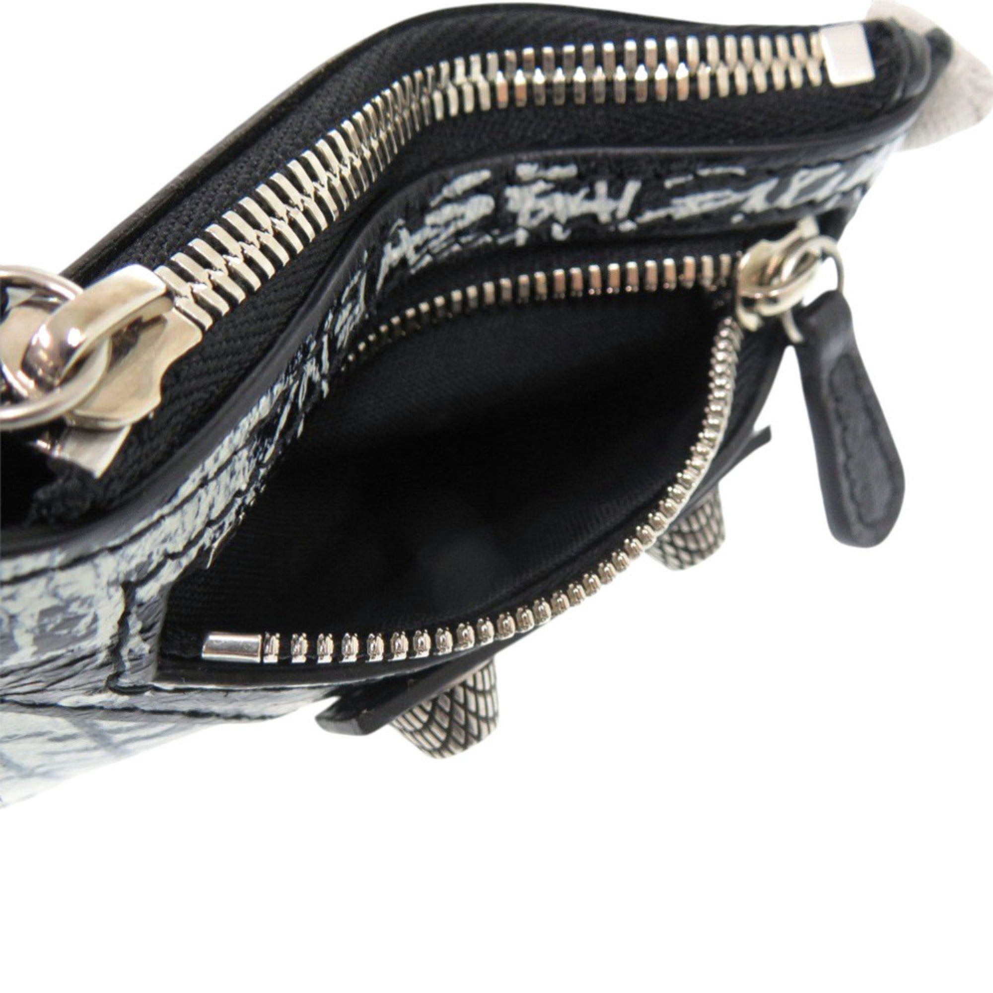 Balenciaga Black Leather Coin Purse/Coin Case (Pre-Owned)