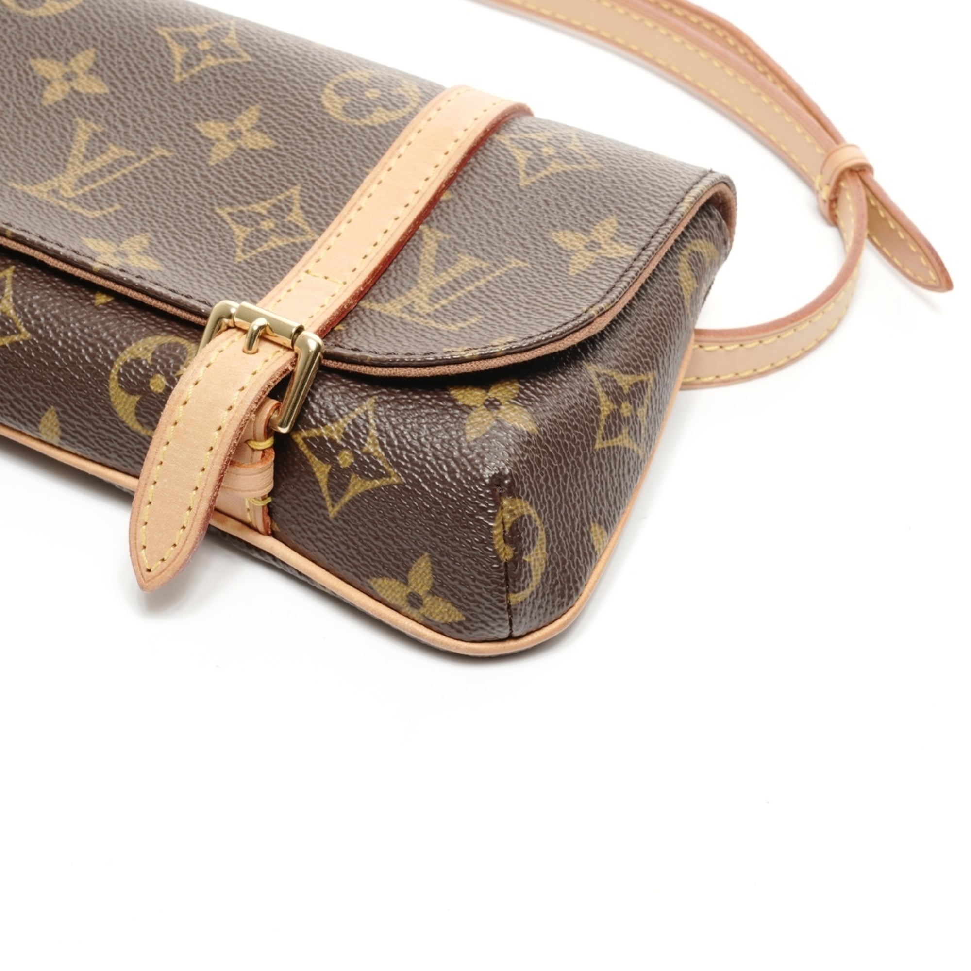 Louis Vuitton Monogram Brown Monogram Pochette Shoulder Bag (Pre-Owned)