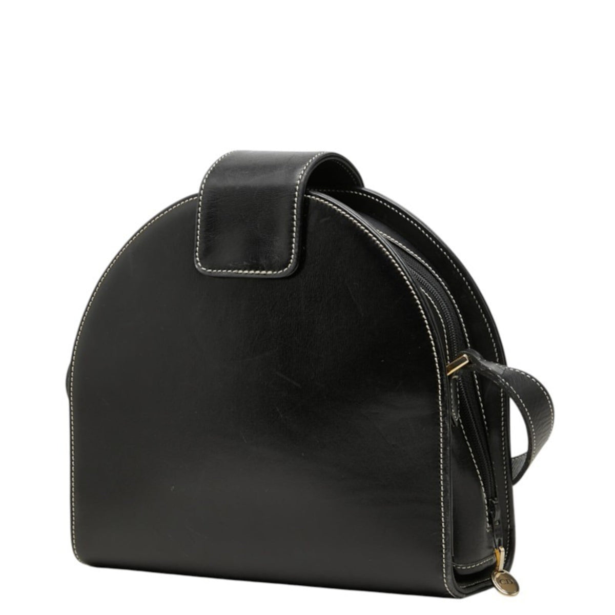 Christian Dior Black Leather Shoulder Bag (Pre-Owned)