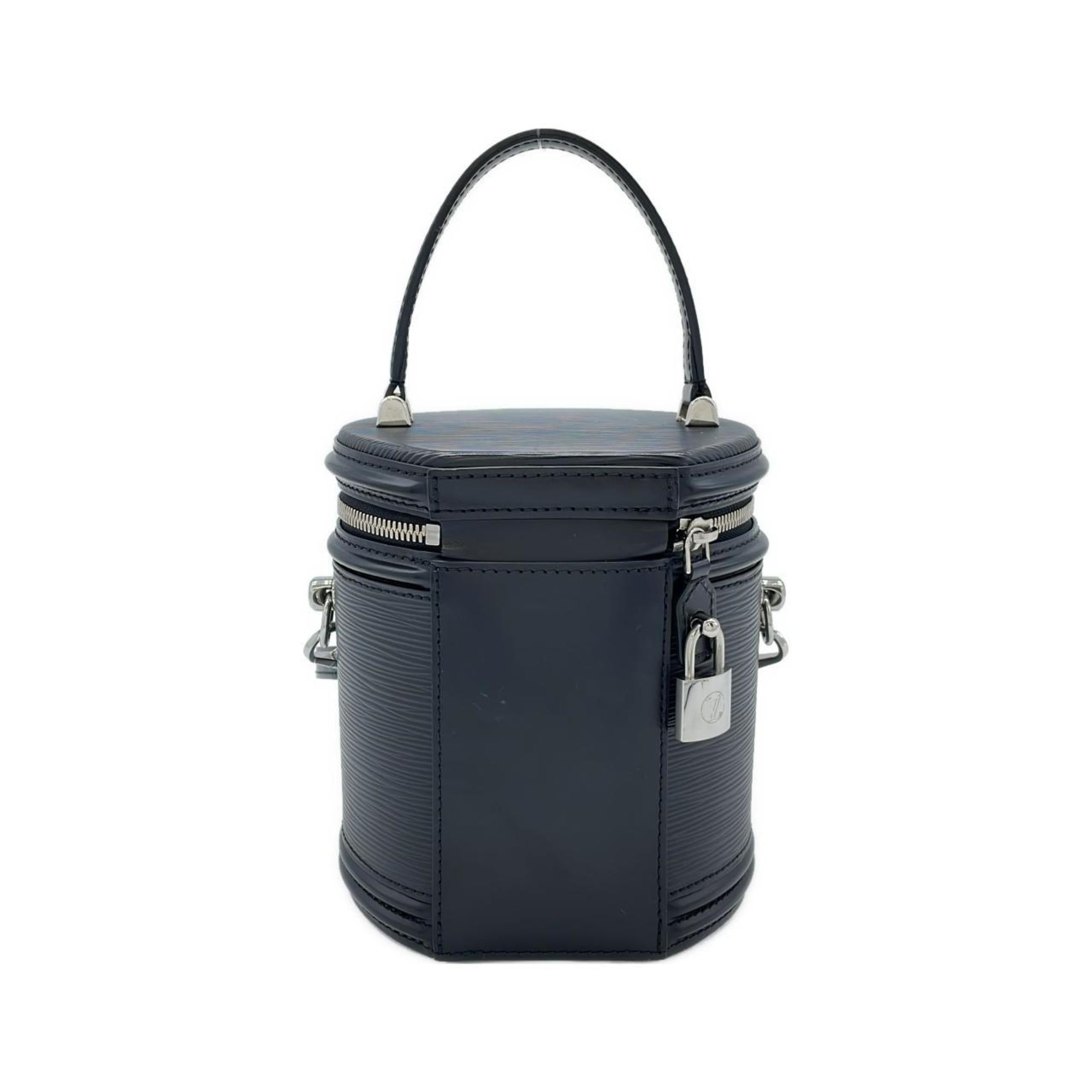 Louis Vuitton Black Leather Handbag (Pre-Owned)