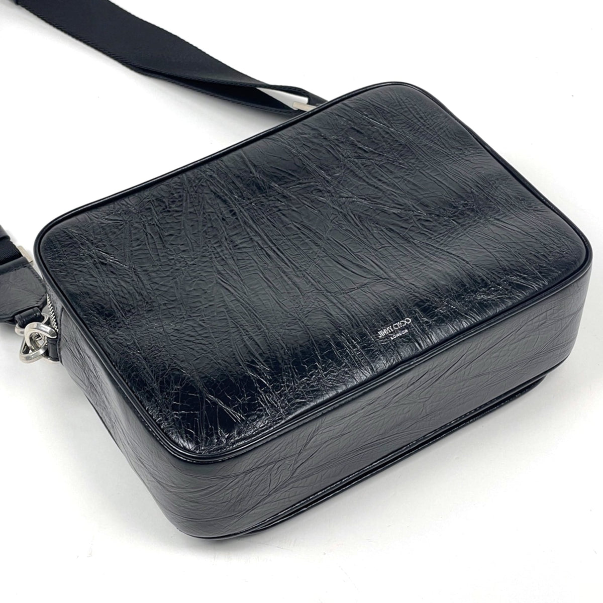 Jimmy Choo Black Leather Shoulder Bag (Pre-Owned)