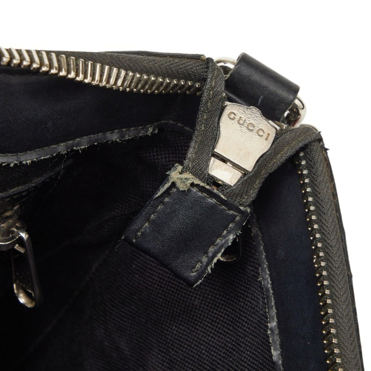 Gucci Black Pvc Leather Shoulder Bag (Pre-Owned)