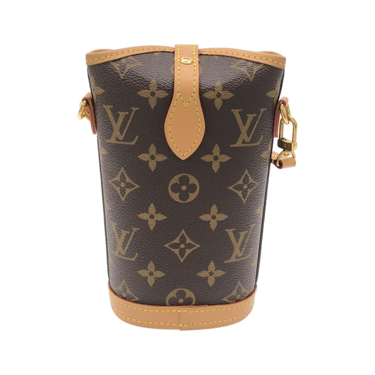 Louis Vuitton Brown Coated Canvas Handbag Pouch (Pre-Owned)