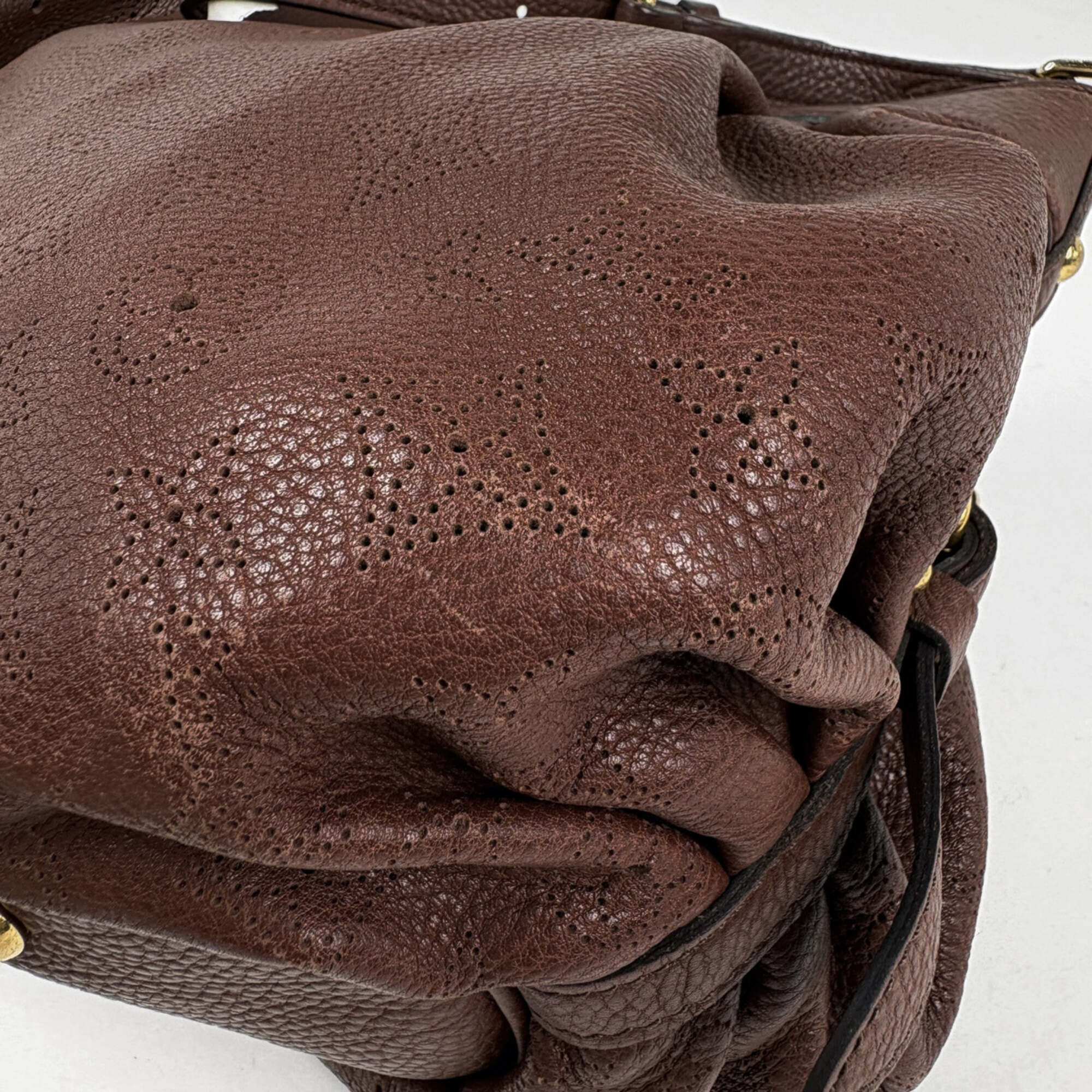 Louis Vuitton Cognac Leather Shoulder Bag (Pre-Owned)