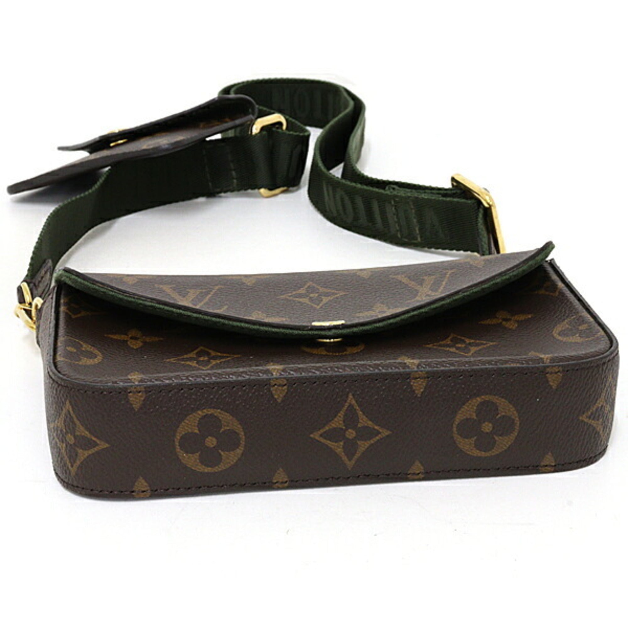 Louis Vuitton Brown Khaki Monogram Pochette Shoulder Bag (Pre-Owned)