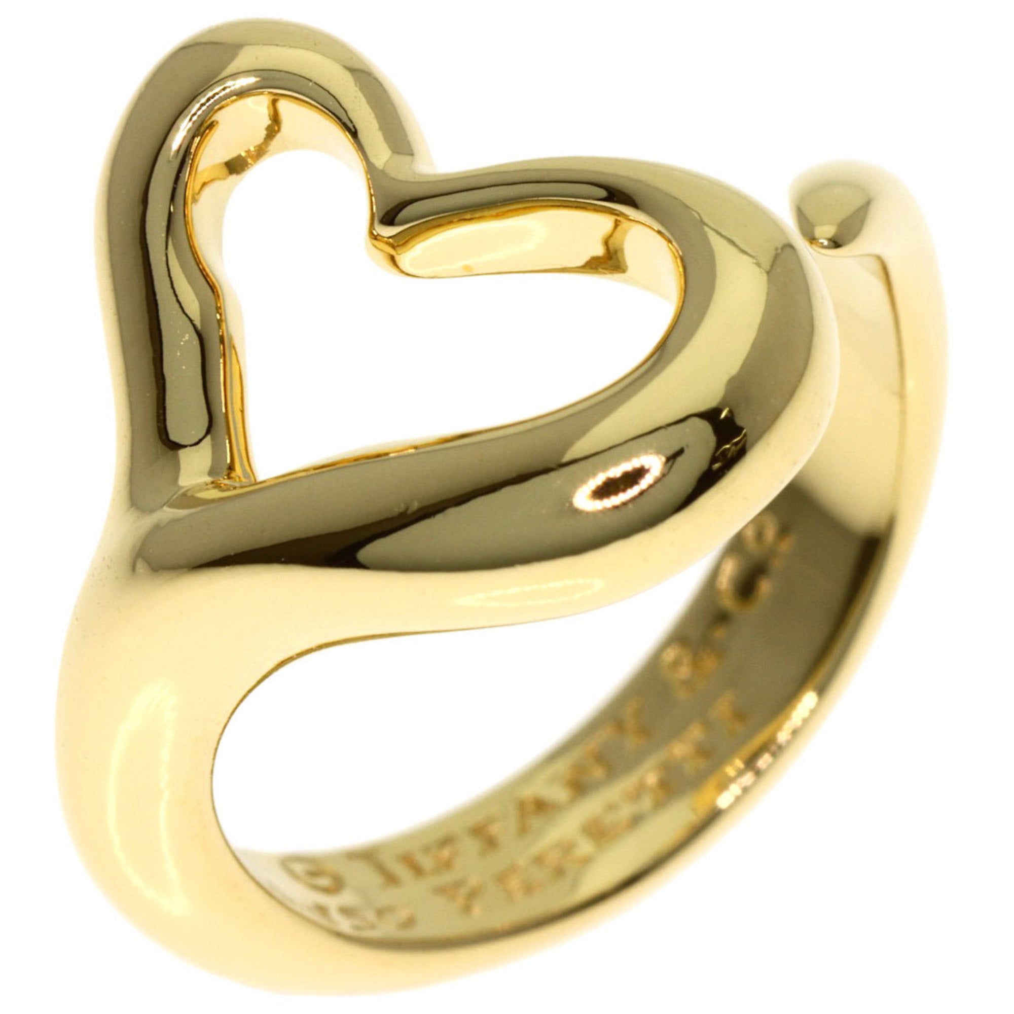 Tiffany Open Heart Yellow Gold (18K) Band Ring (Pre-Owned)