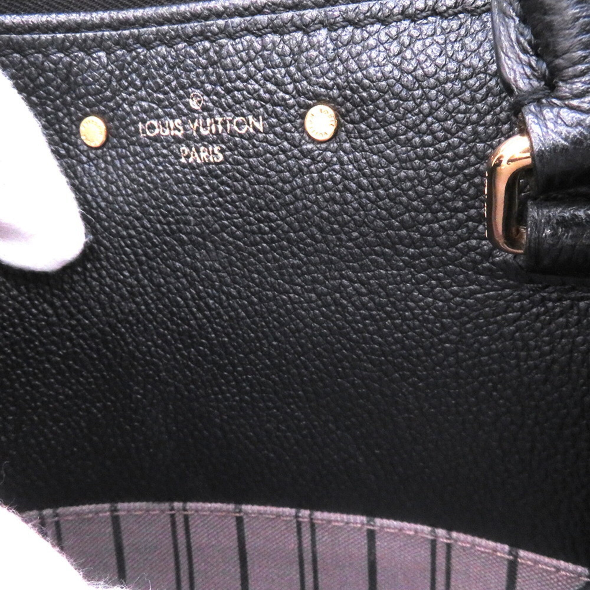 Louis Vuitton Noir Monogram Empreinte Handbag (Pre-Owned)