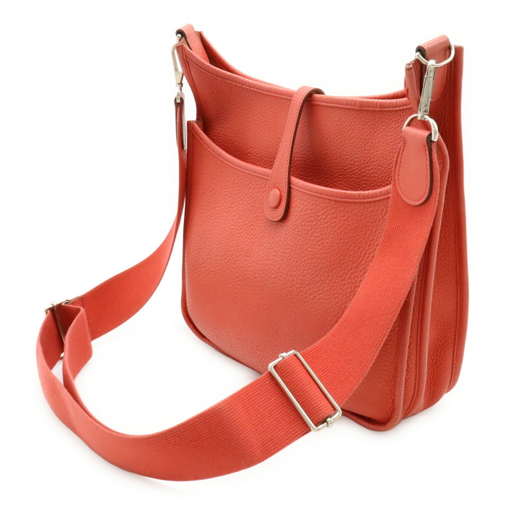 Hermes Bougainvillier Pink Taurillon Clemence Leather Shoulder Bag (Pre-Owned)