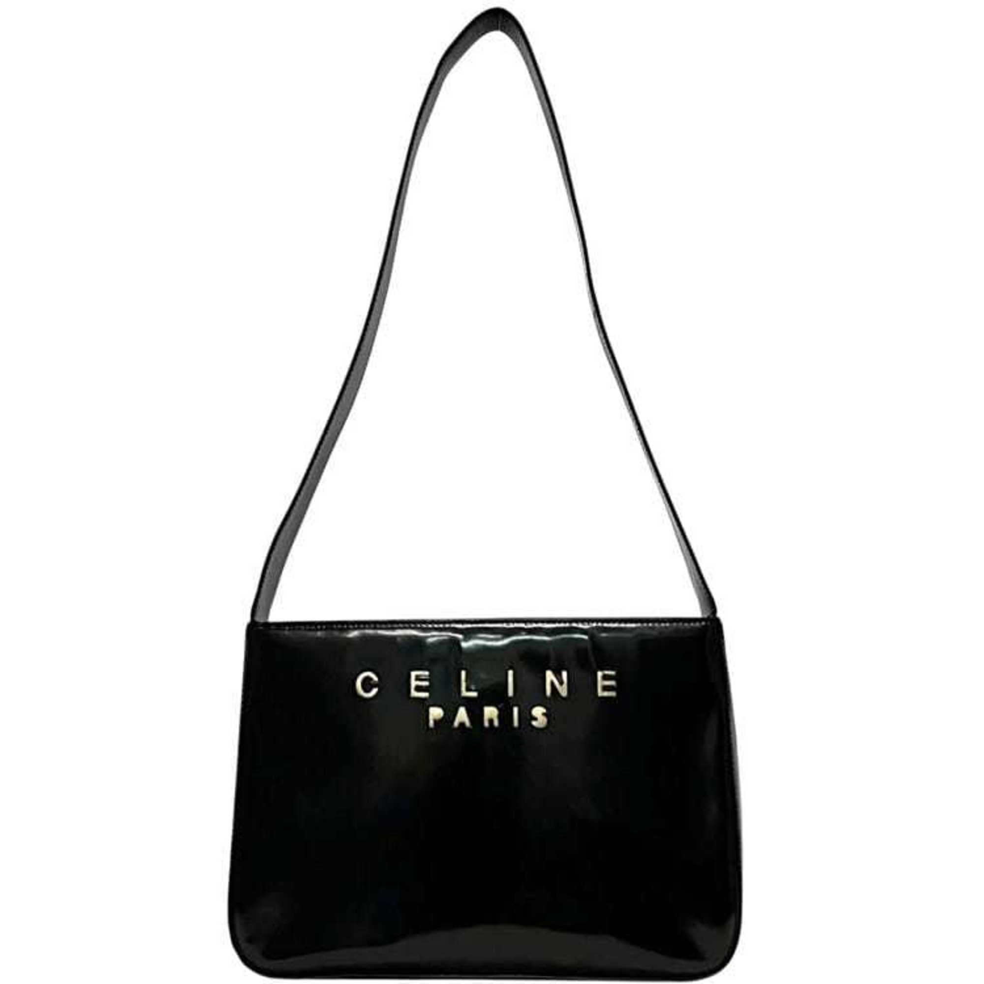 Celine Black Leather Shoulder Bag (Pre-Owned)