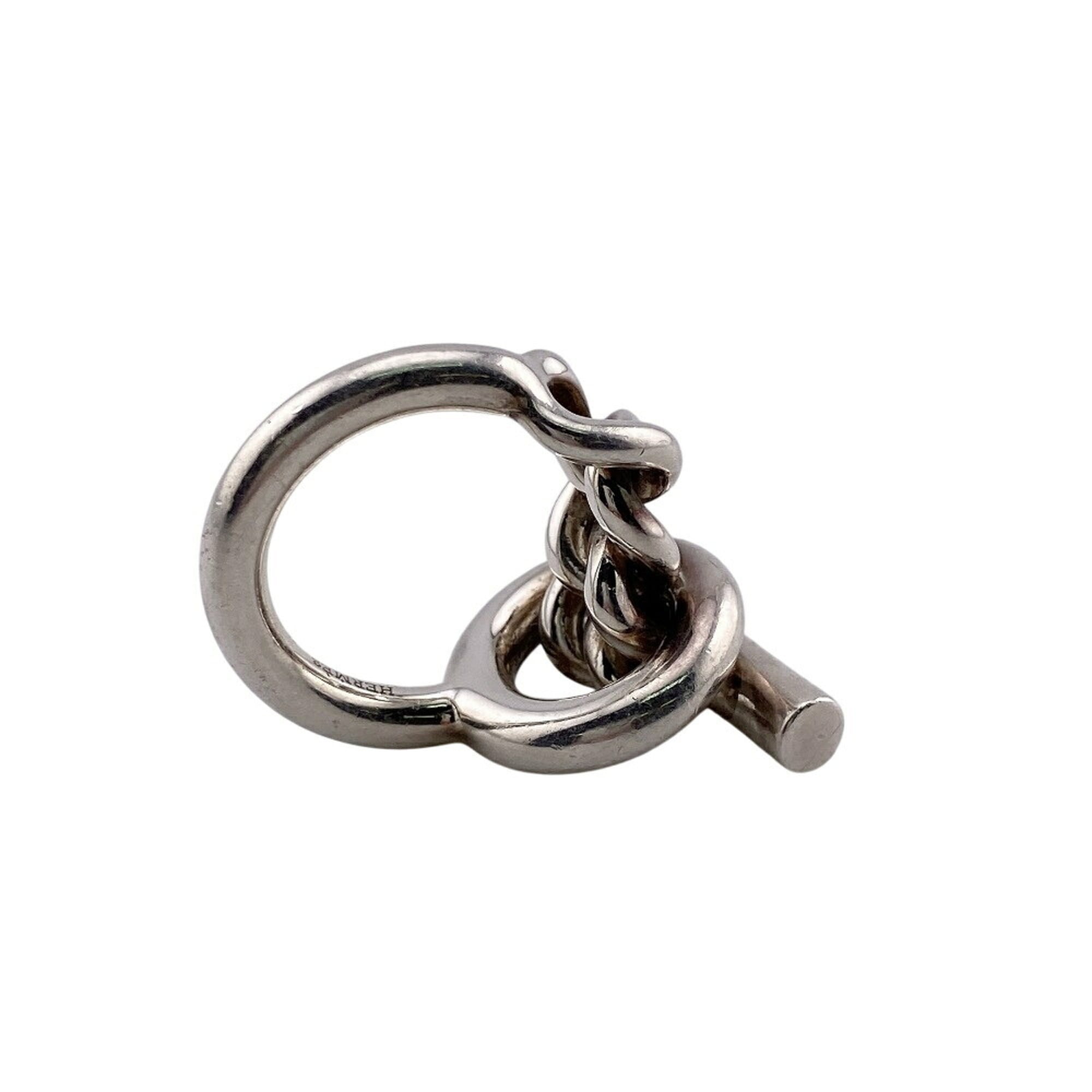 Hermes Silver Band Ring (Pre-Owned)