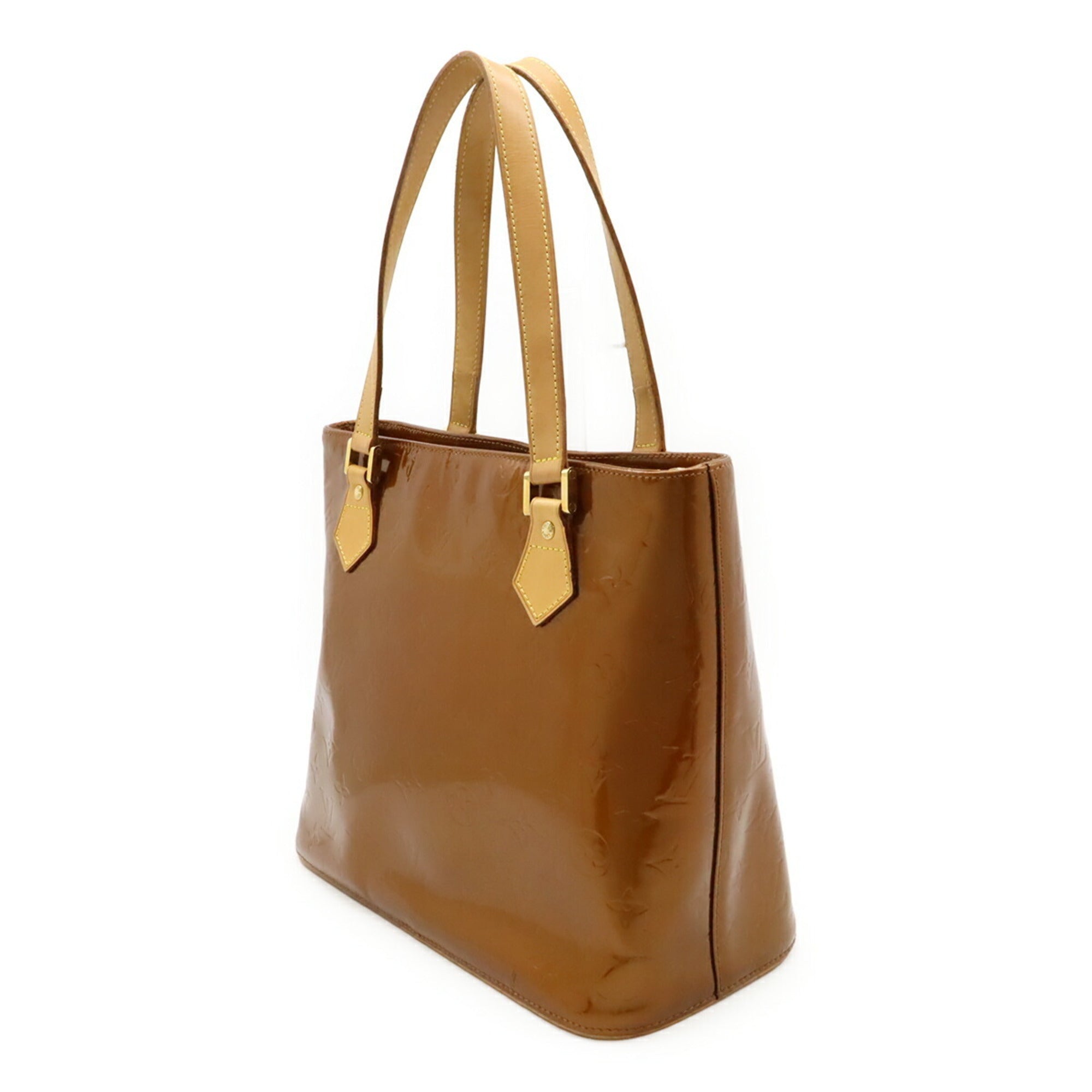 Louis Vuitton Bronze Leather Shoulder Bag Tote Bag (Pre-Owned)