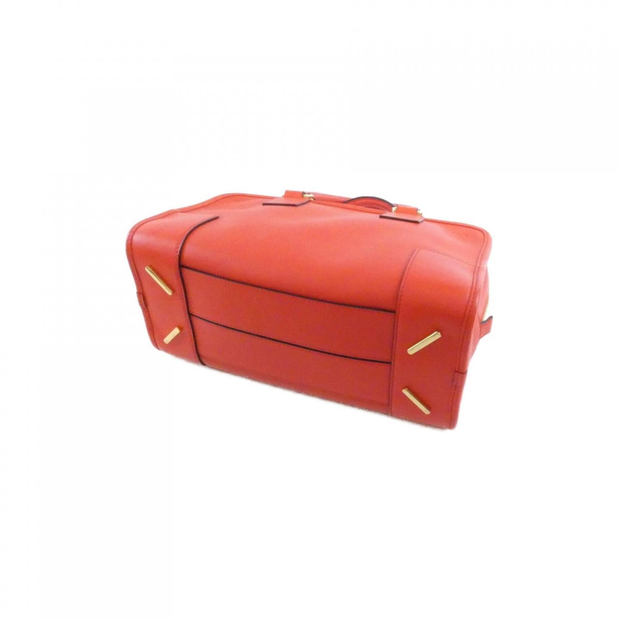 Loewe Red Color Leather Handbag (Pre-Owned)