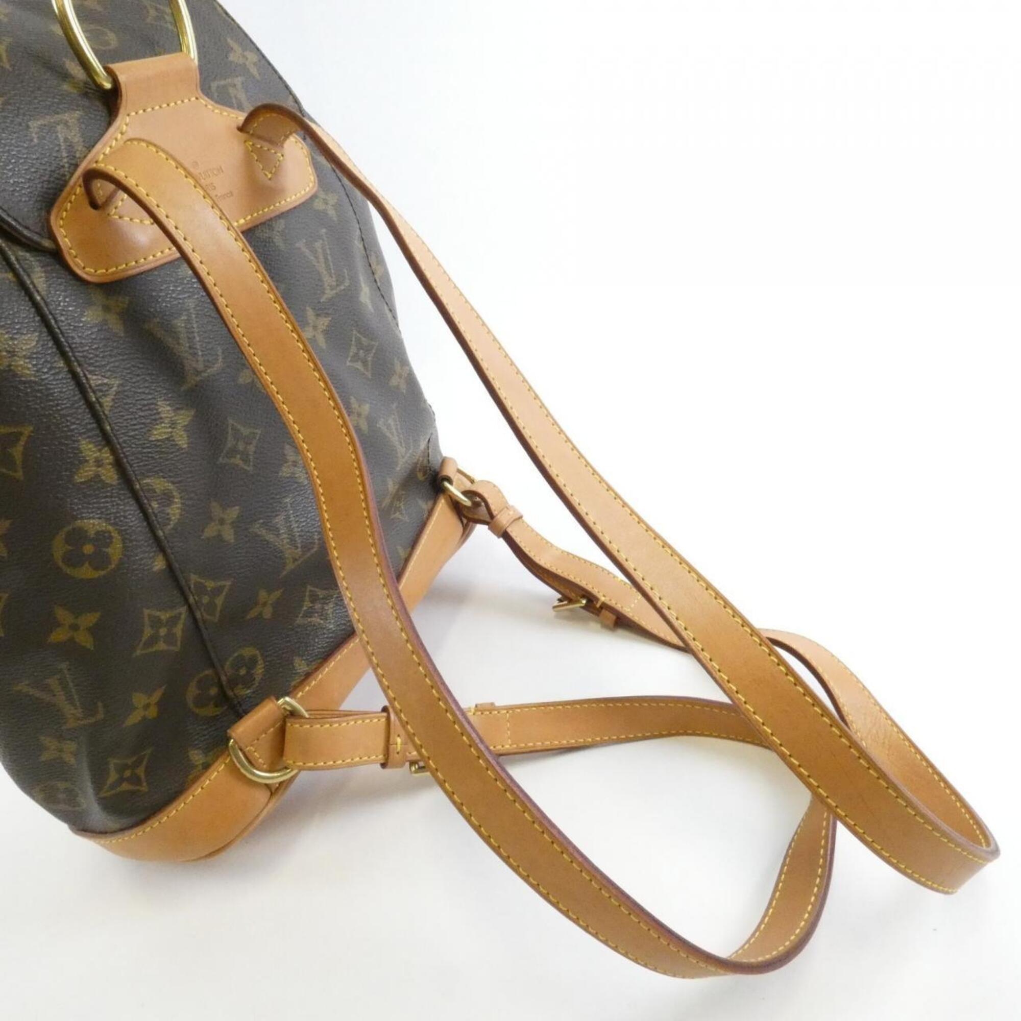 Louis Vuitton Marron Coated Canvas Backpack (Pre-Owned)