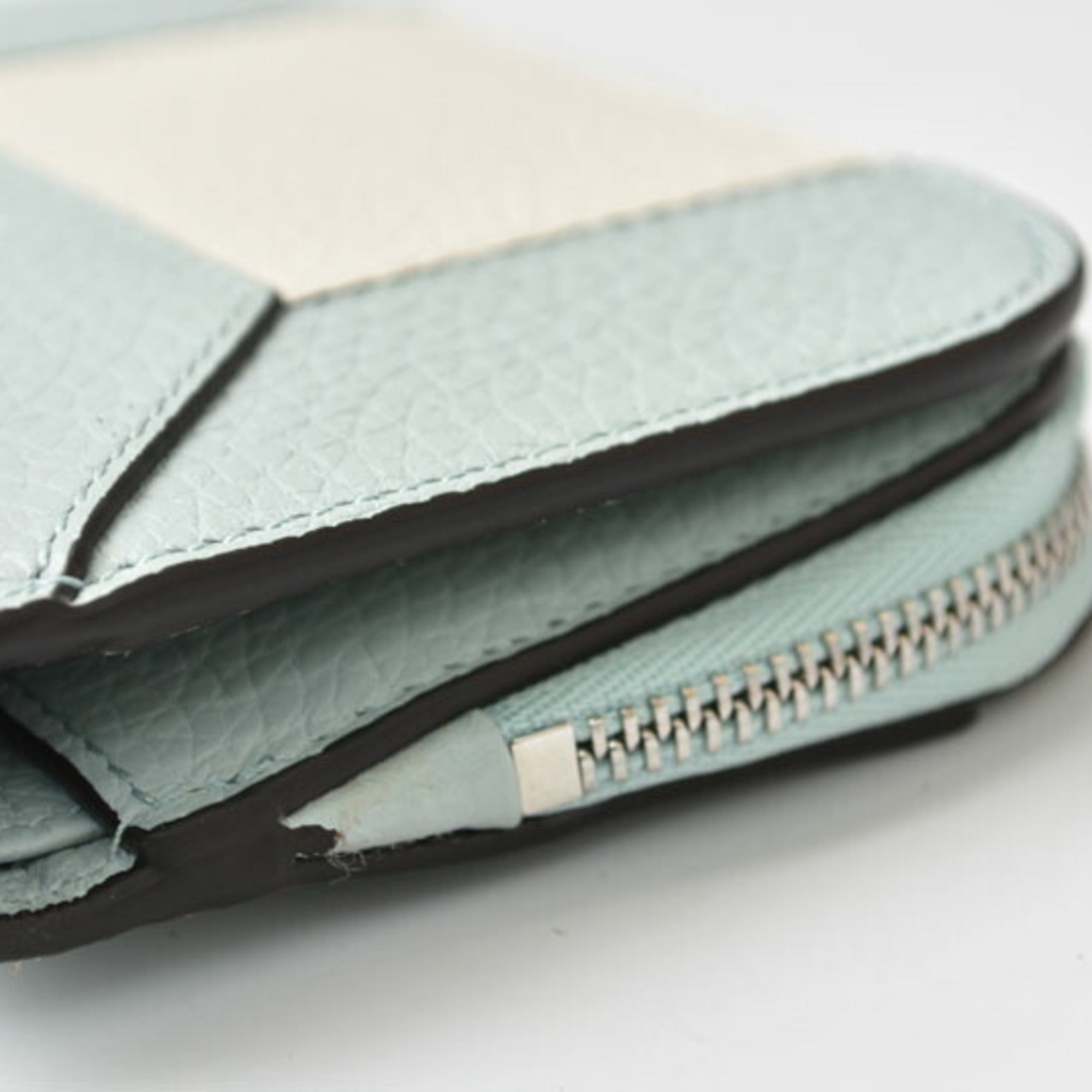 Jimmy Choo Blue Leather Wallet (Bi-Fold) (Pre-Owned)