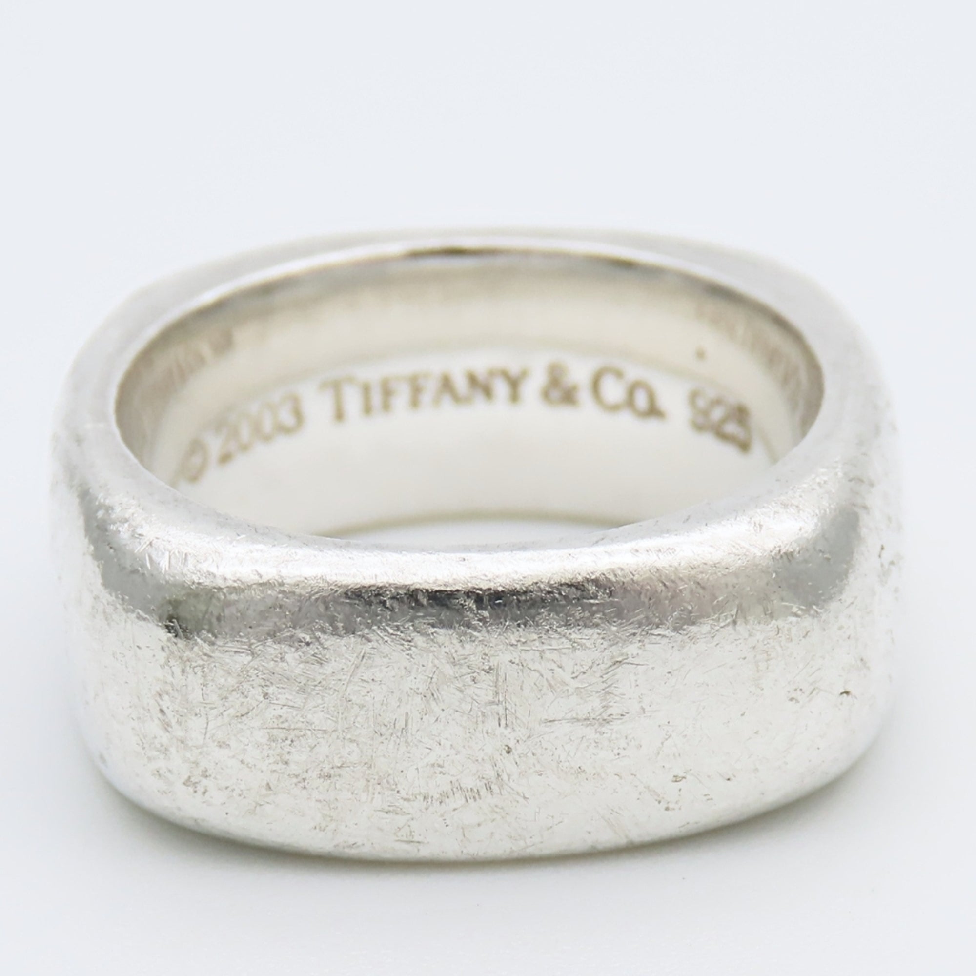 Tiffany Silver Silver 925 Band Ring (Pre-Owned)