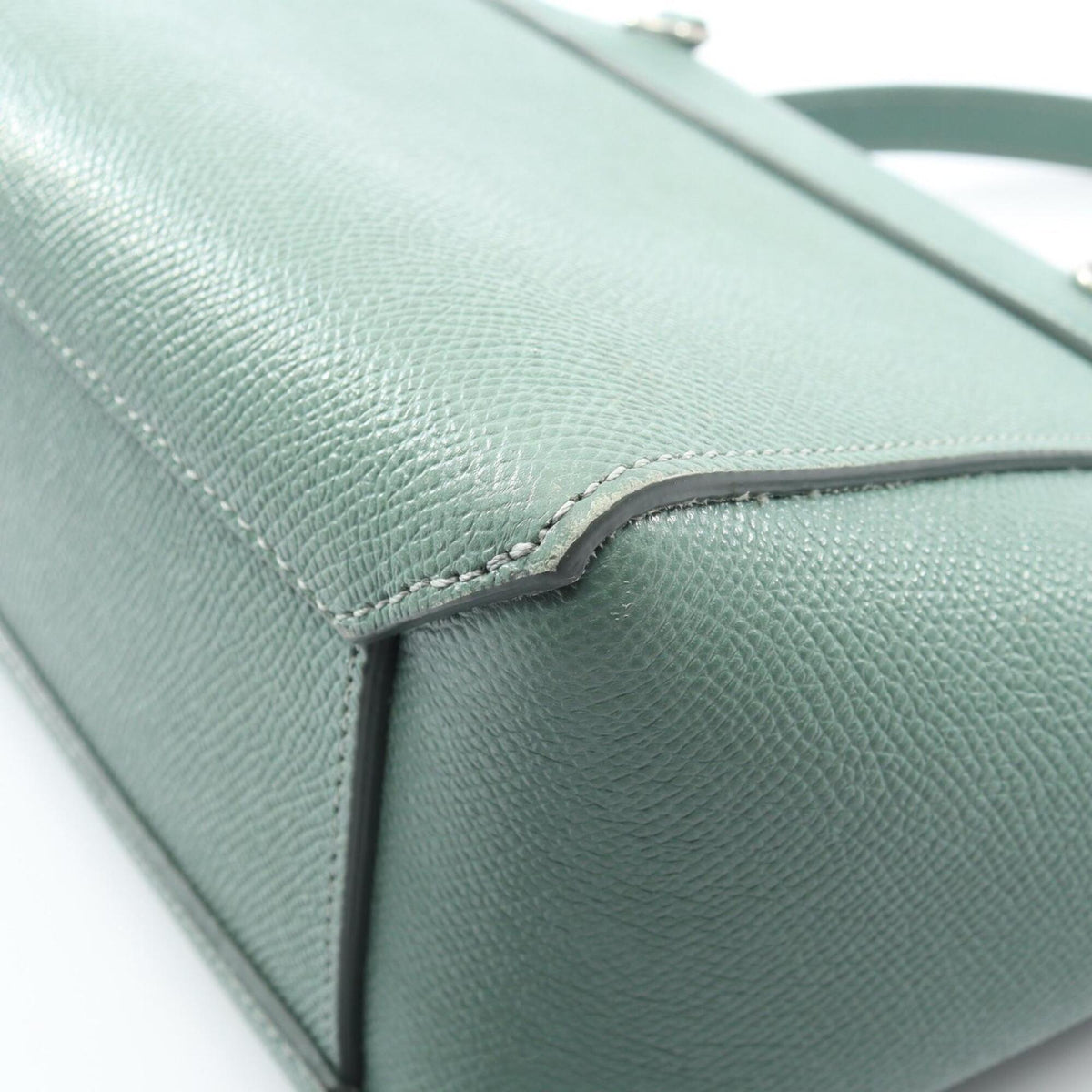 Celine Green Leather Handbag (Pre-Owned)