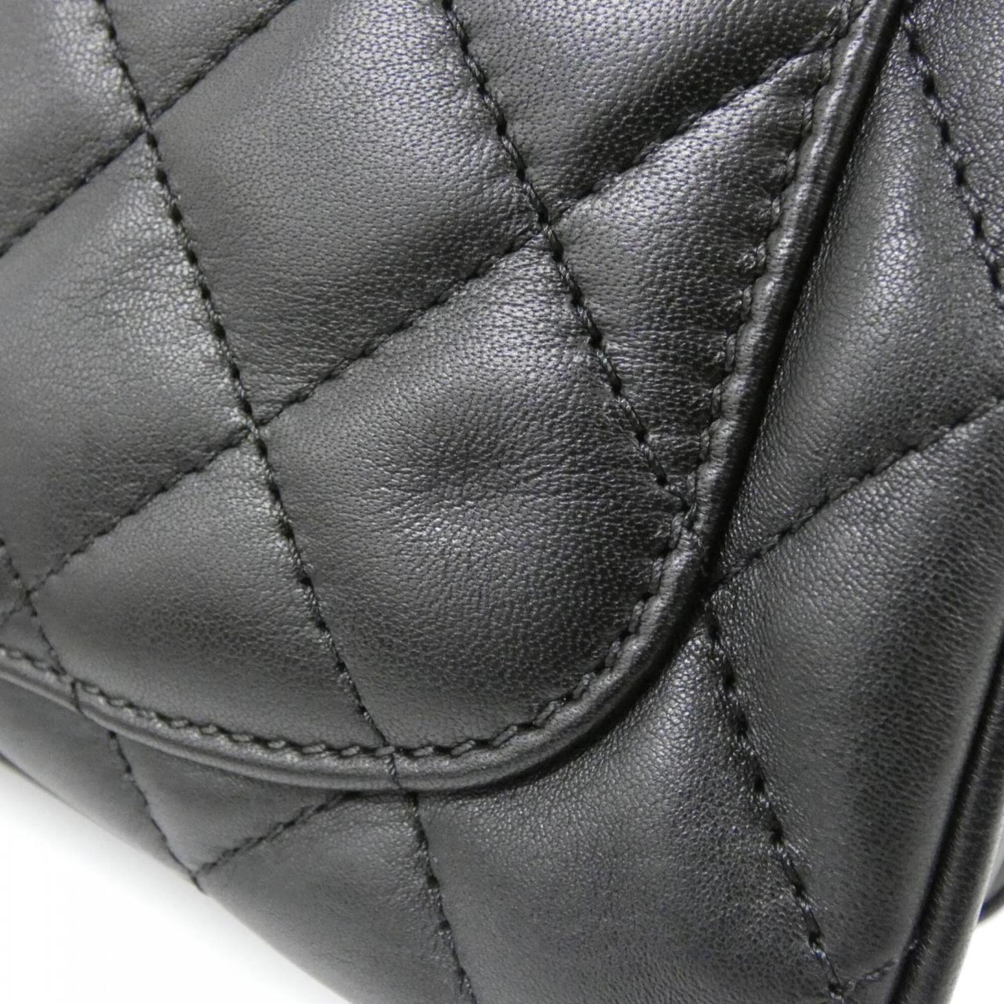 Chanel Black Leather Shoulder Bag (Pre-Owned)