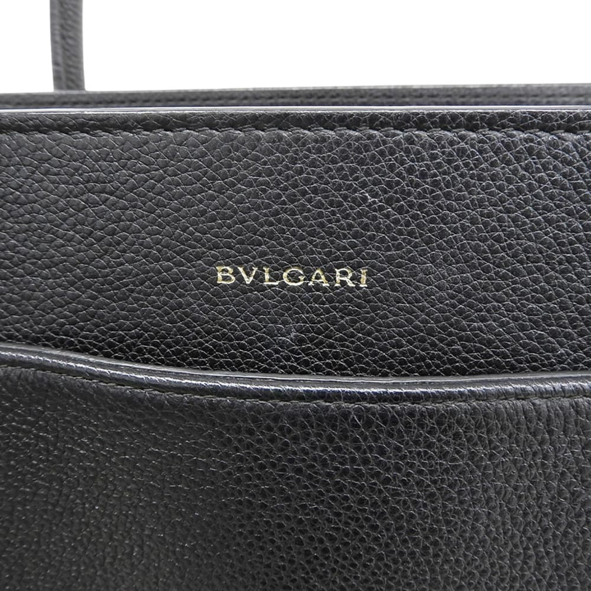 Bvlgari Black Leather Handbag (Pre-Owned)