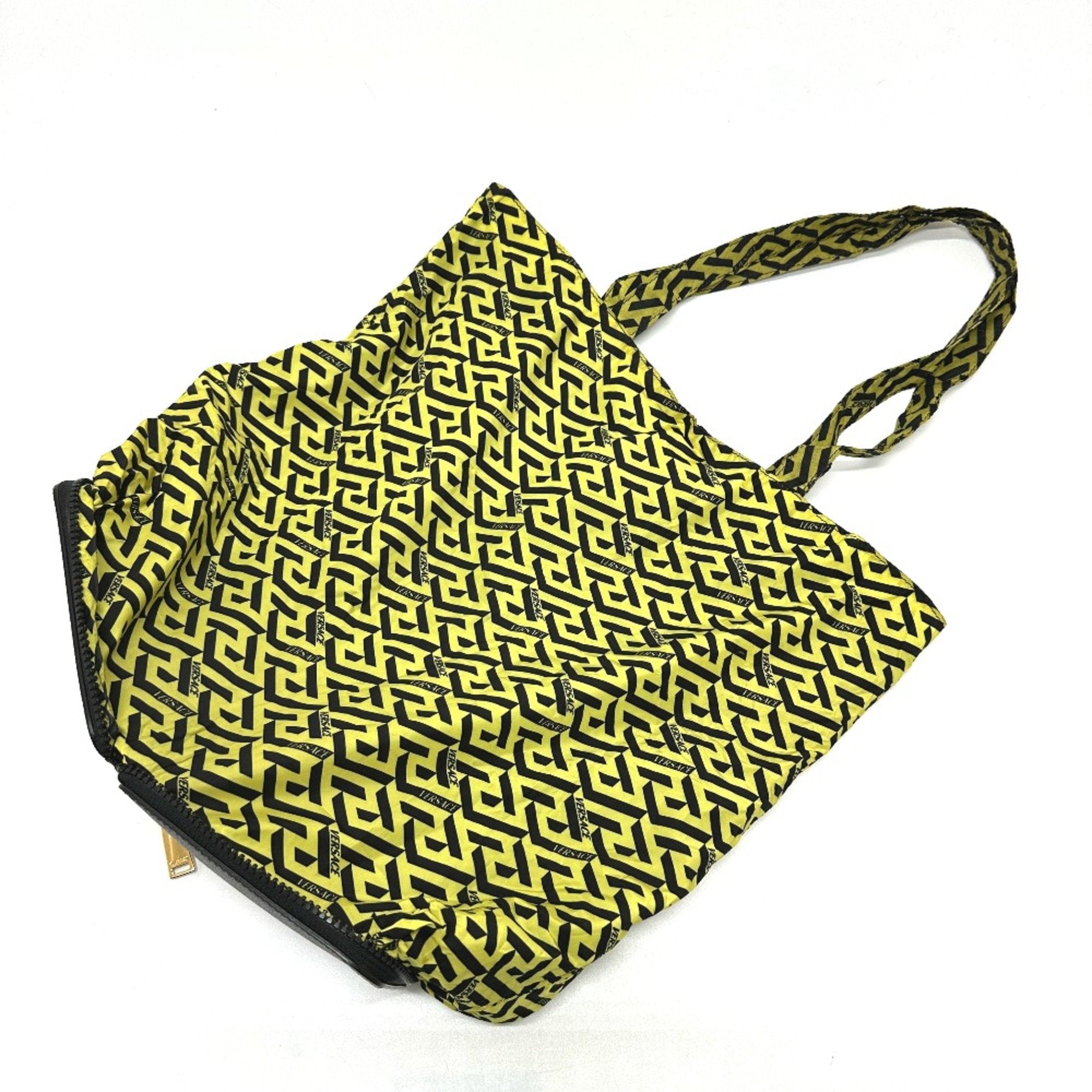 Versace Blue Cloth Tote Bag (Pre-Owned)