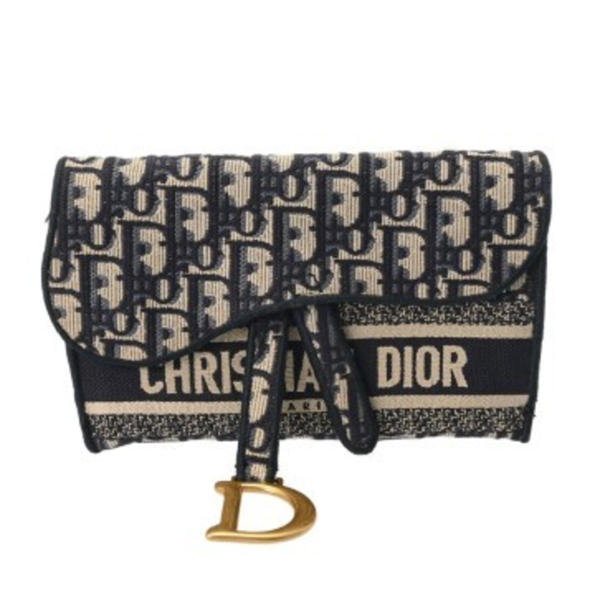Christian Dior Blue Canvas Shoulder Bag (Pre-Owned)