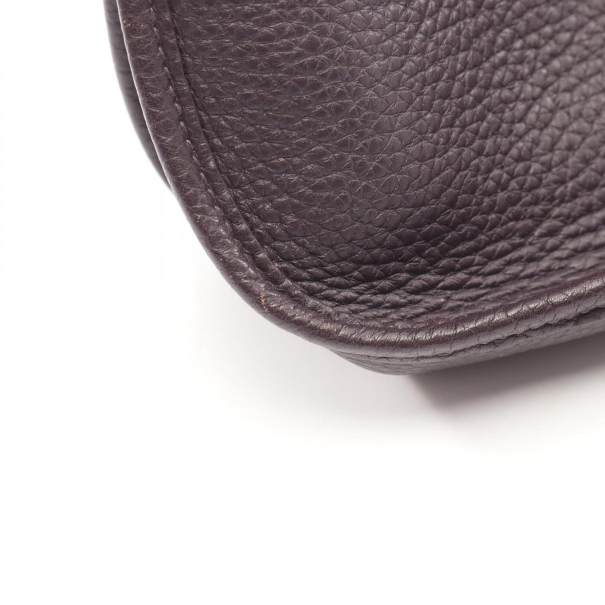 Hermes Purple Raisin Taurillon Clemence Leather Shoulder Bag (Pre-Owned)