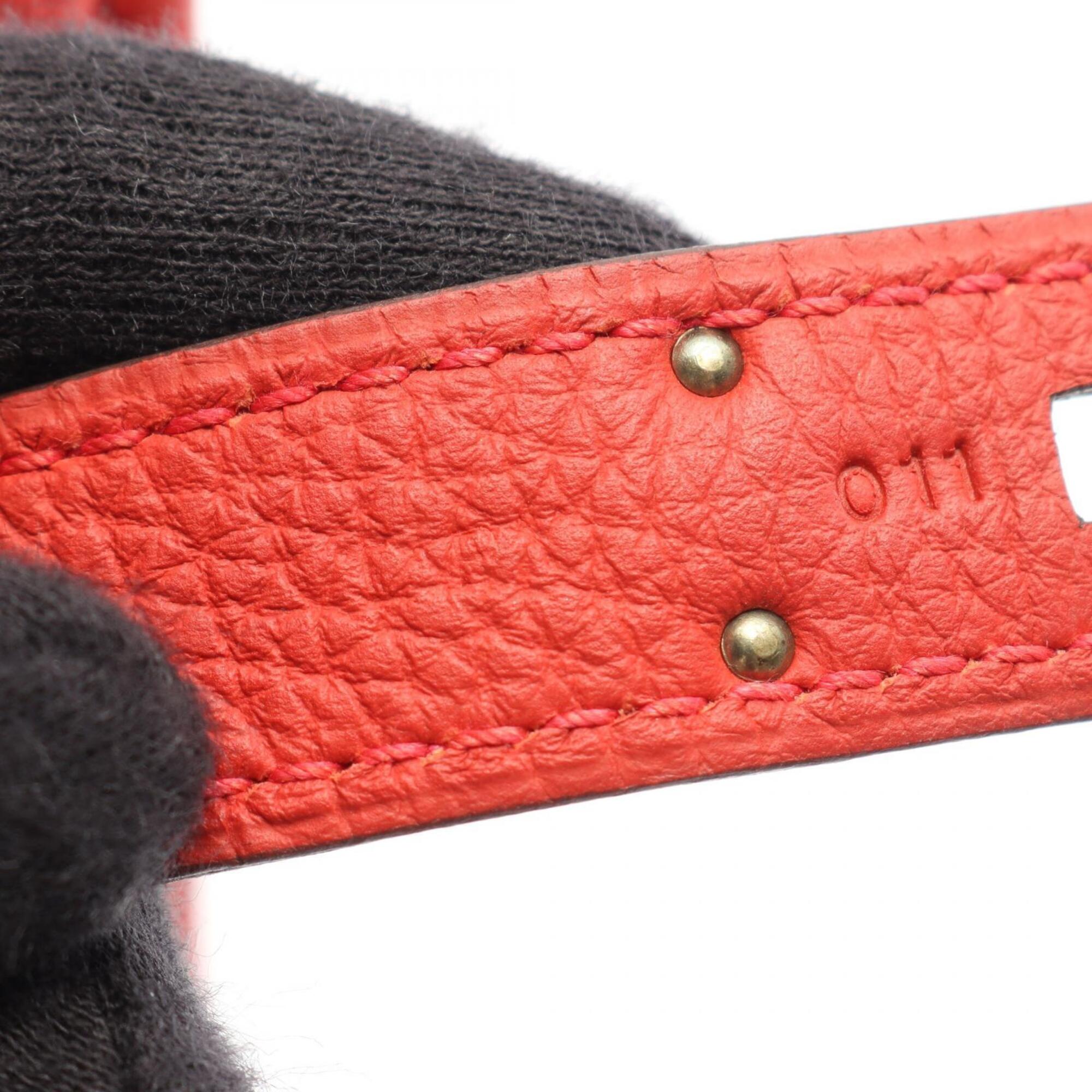 Hermes Red Color Togo Leather Handbag (Pre-Owned)