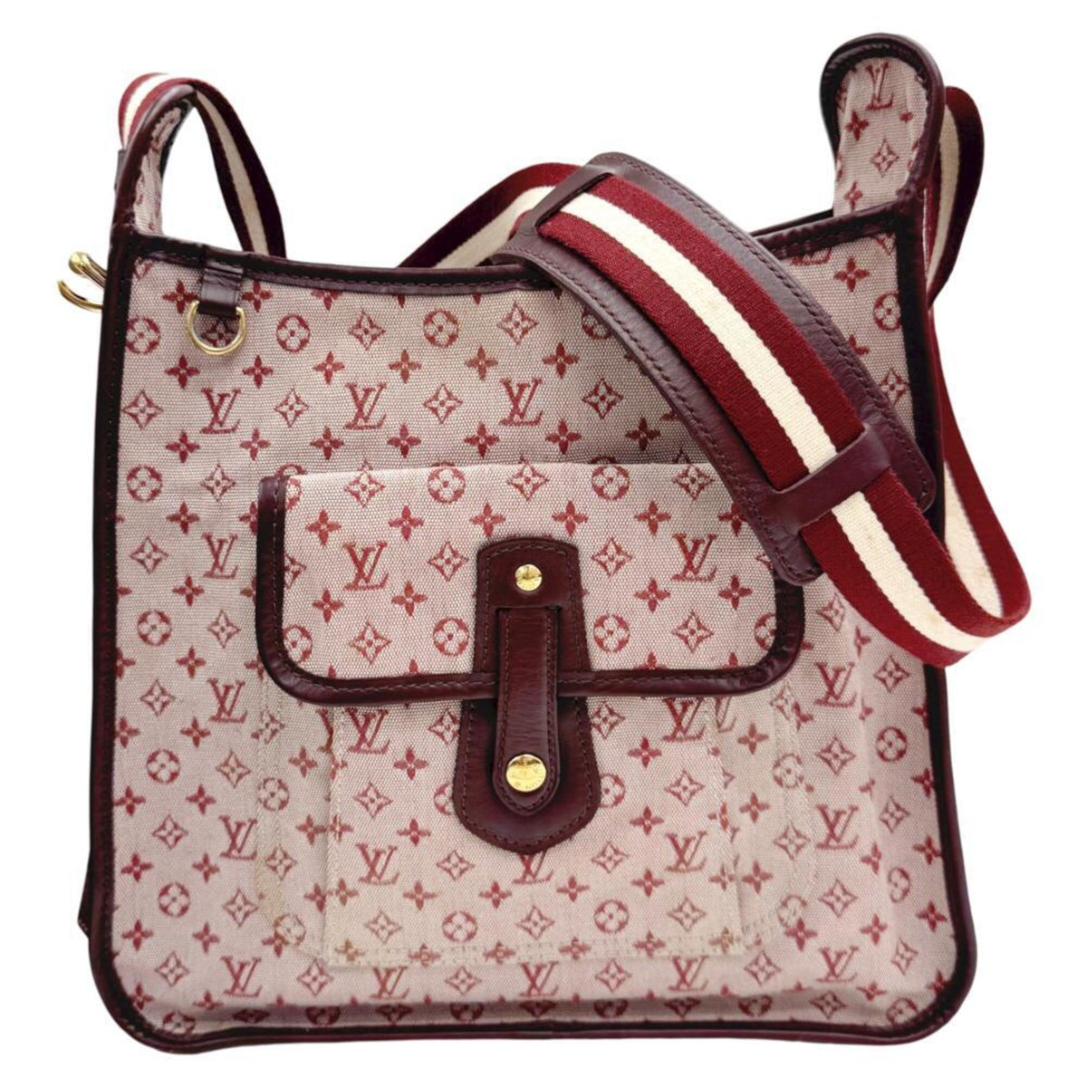Louis Vuitton Cerise Canvas Leather Shoulder Bag (Pre-Owned)