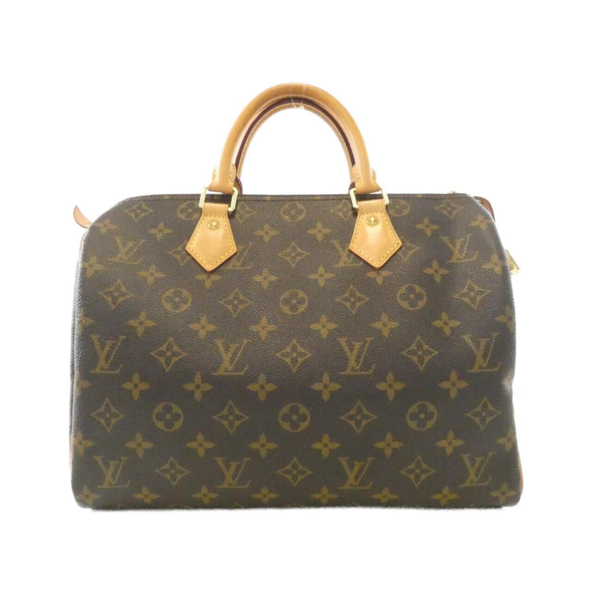 Louis Vuitton Monogram Marron Coated Canvas Boston Bag (Pre-Owned)
