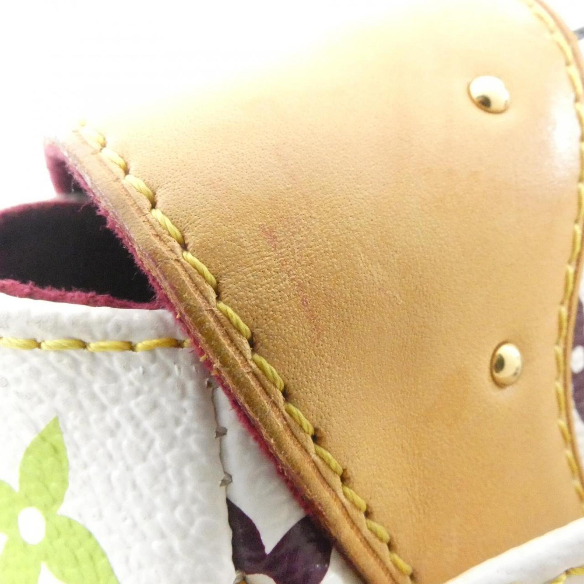 Louis Vuitton Multi-Color White Coated Canvas Shoulder Bag (Pre-Owned)
