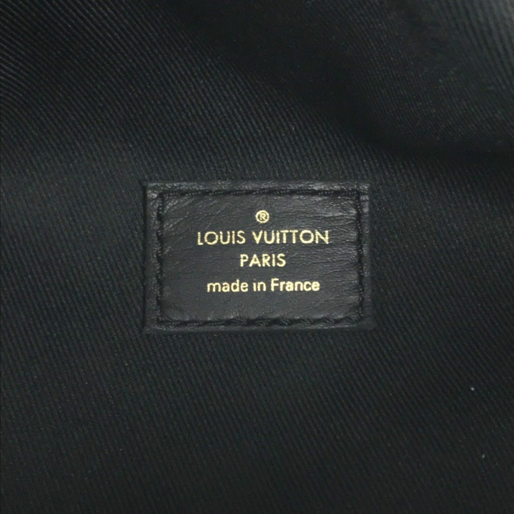 Louis Vuitton Black Leather Fanny Pack Sling Bag (Pre-Owned)
