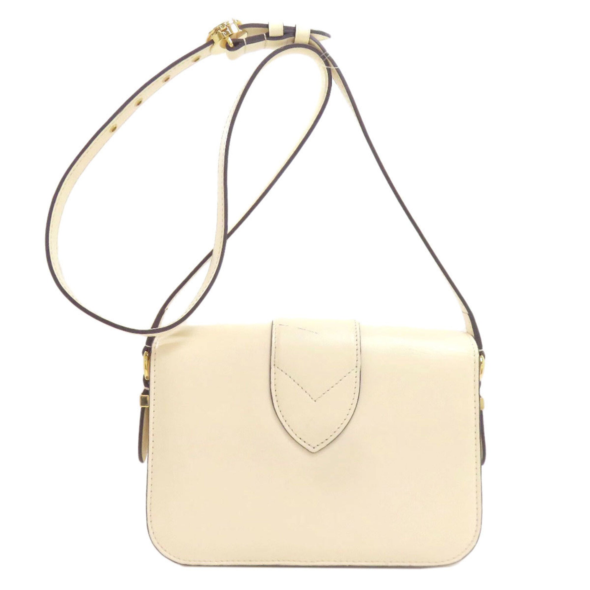 Louis Vuitton Beige Leather Shoulder Bag (Pre-Owned)