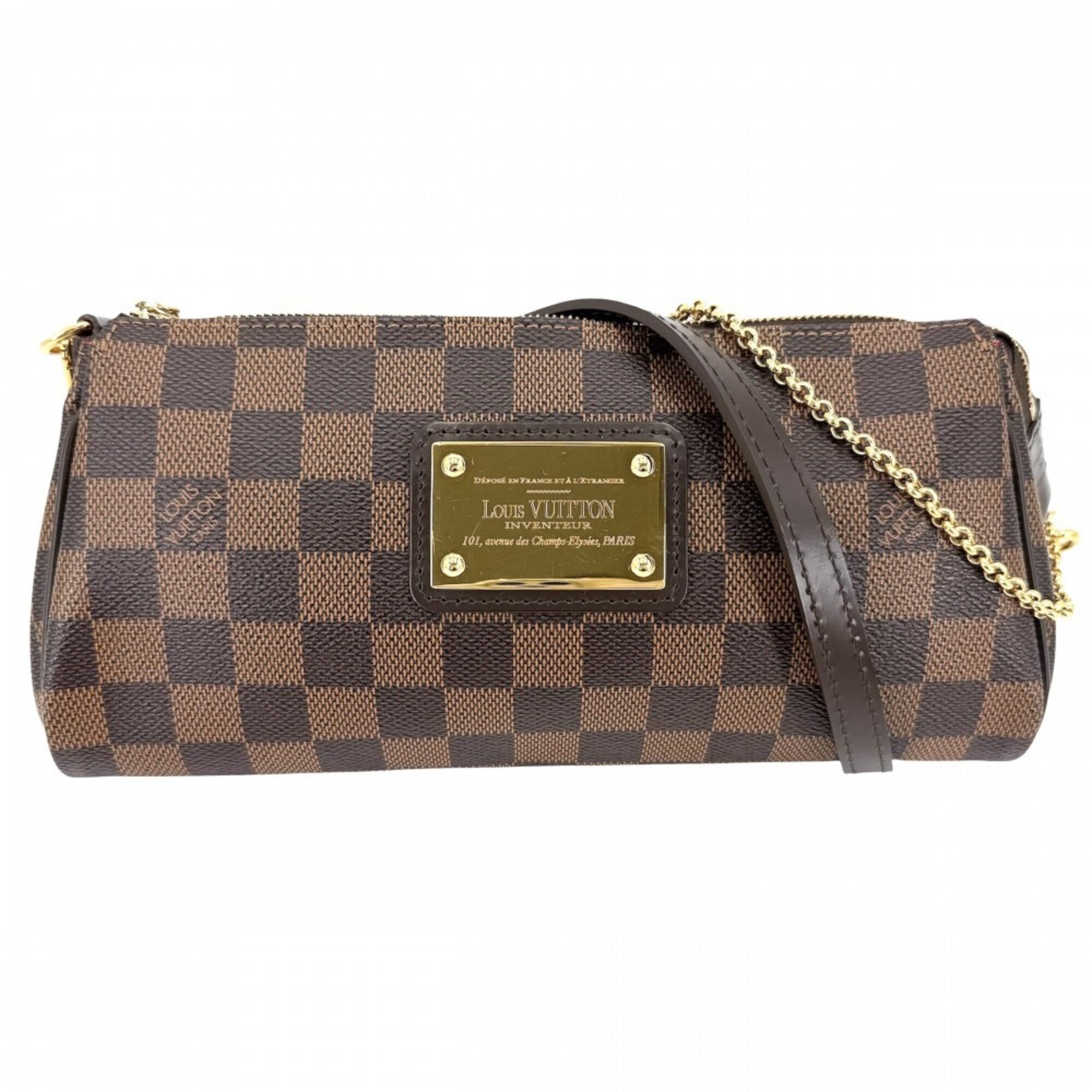 Louis Vuitton Brown Damier Canvas White Handbag Shoulder Bag (Pre-Owned)