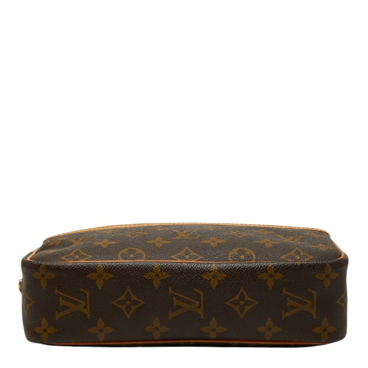 Louis Vuitton Brown Pvc Leather Clutch Bag (Pre-Owned)