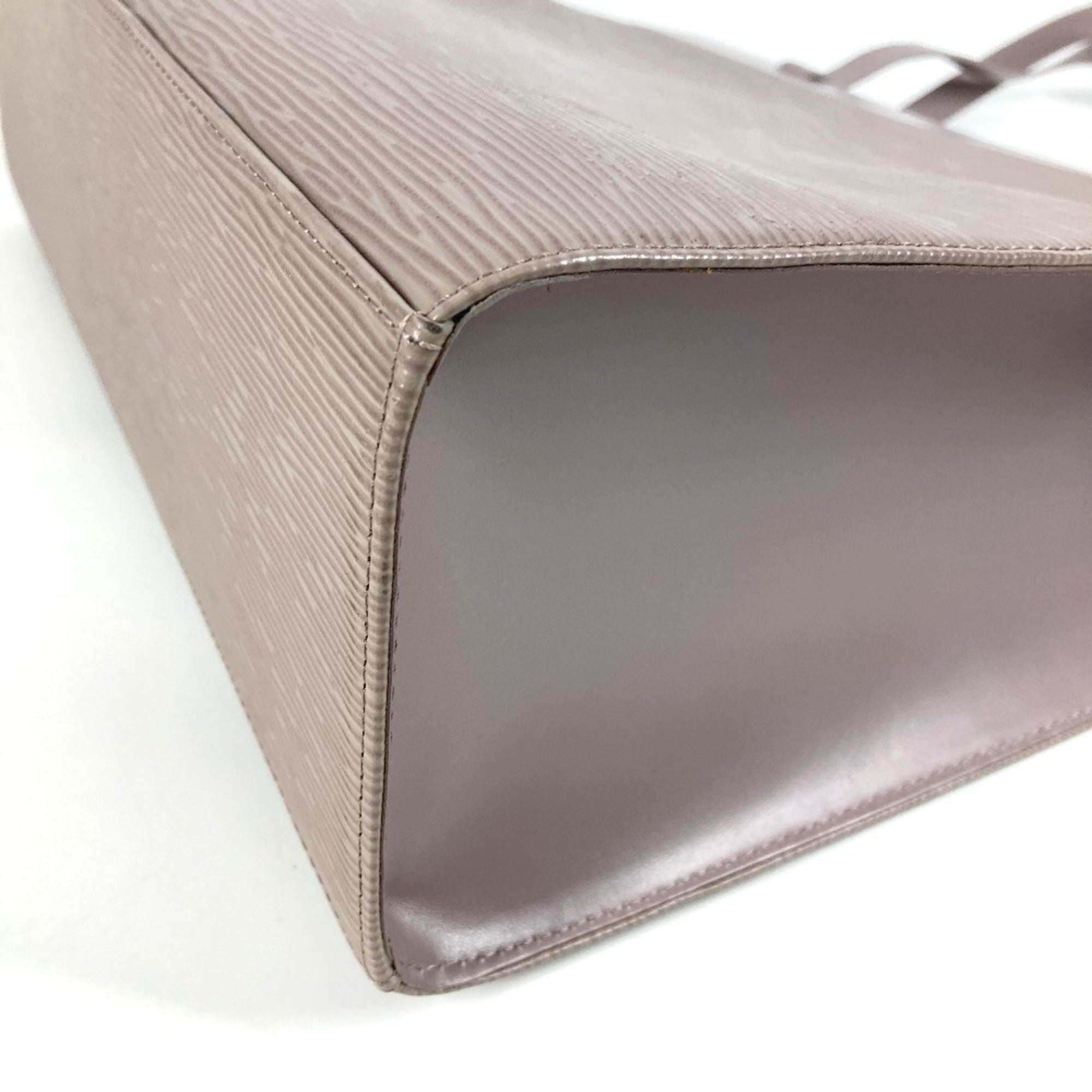 Louis Vuitton Purple Epi Leather Shoulder Bag Tote Bag (Pre-Owned)