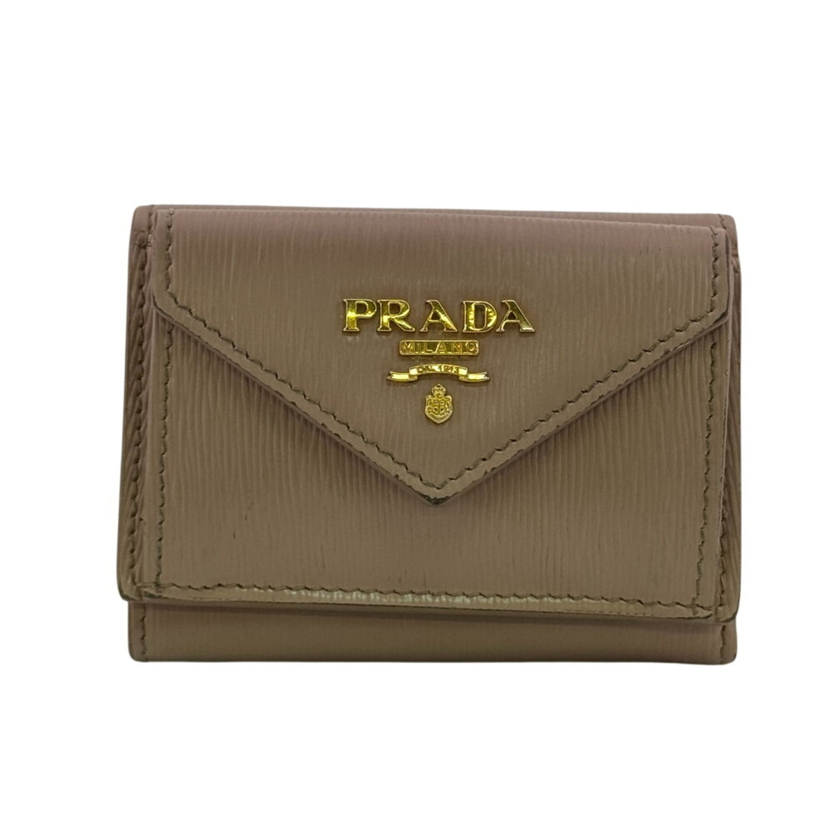 Prada Pink Leather Wallet (Tri-Fold) (Pre-Owned)