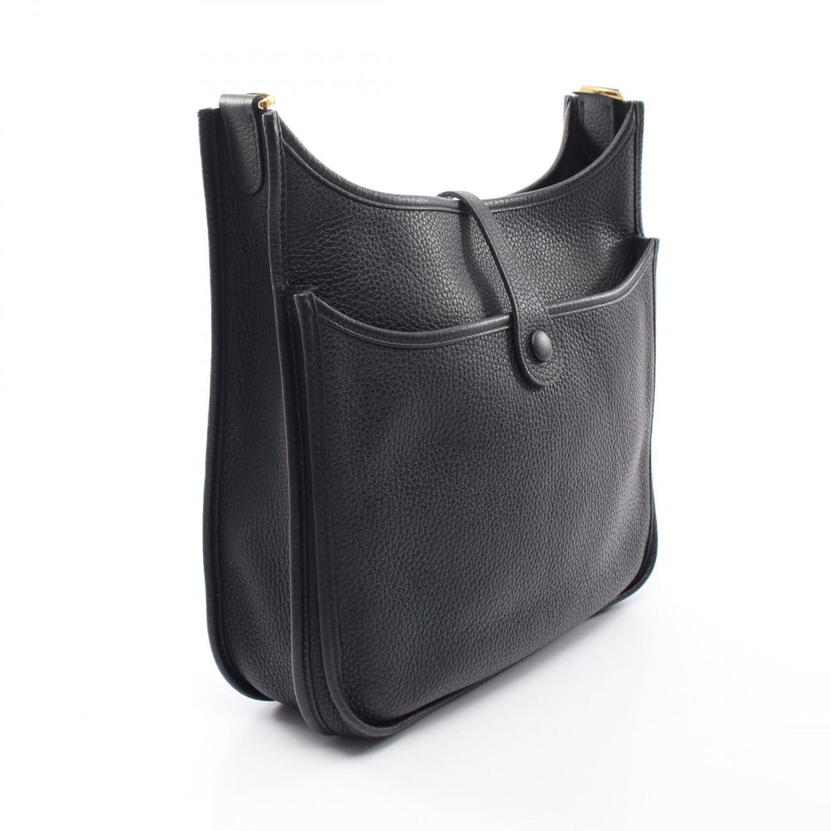 Hermes Black Taurillon Clemence Leather Leather Handbag Shoulder Bag (Pre-Owned)