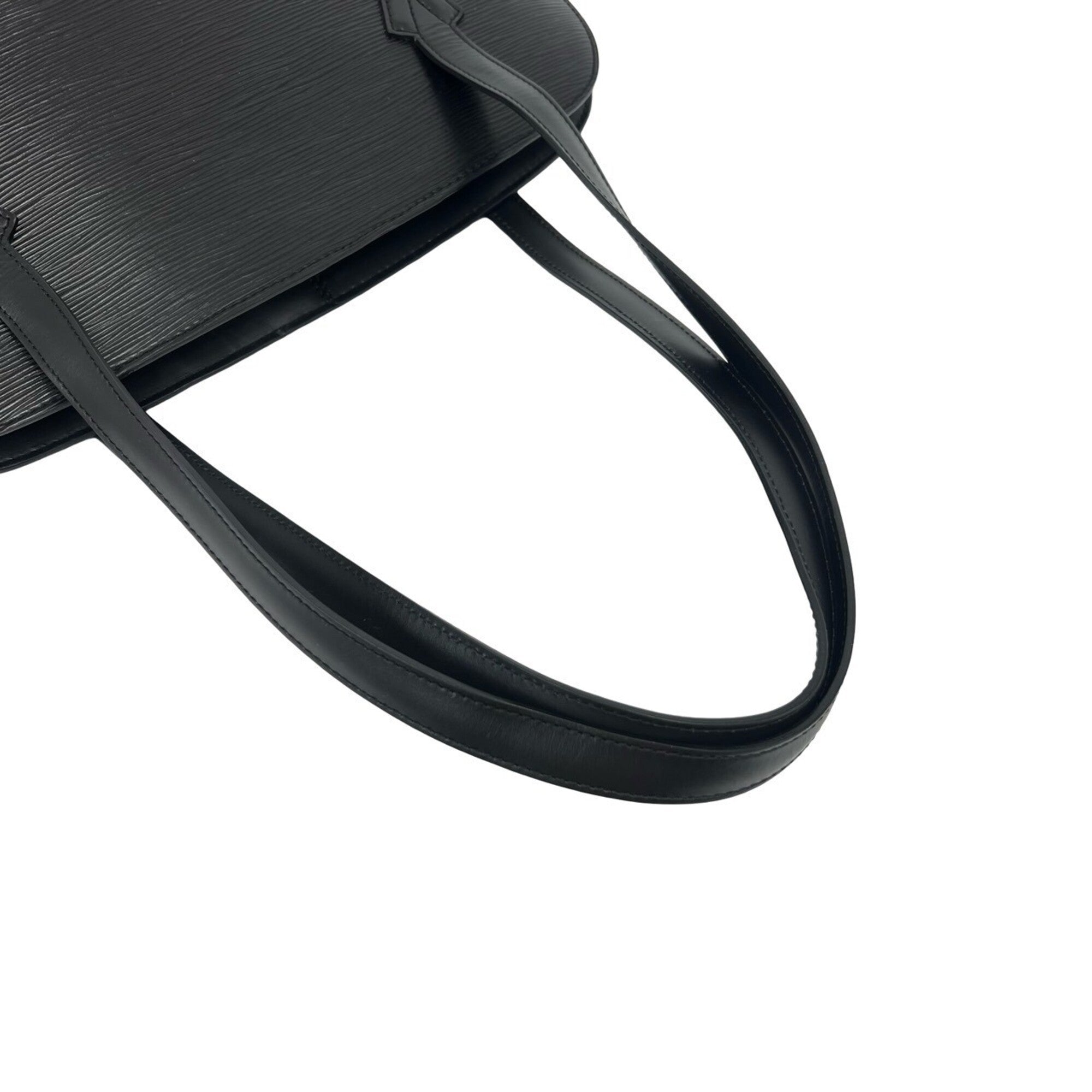 Louis Vuitton Black Leather Tote Bag (Pre-Owned)