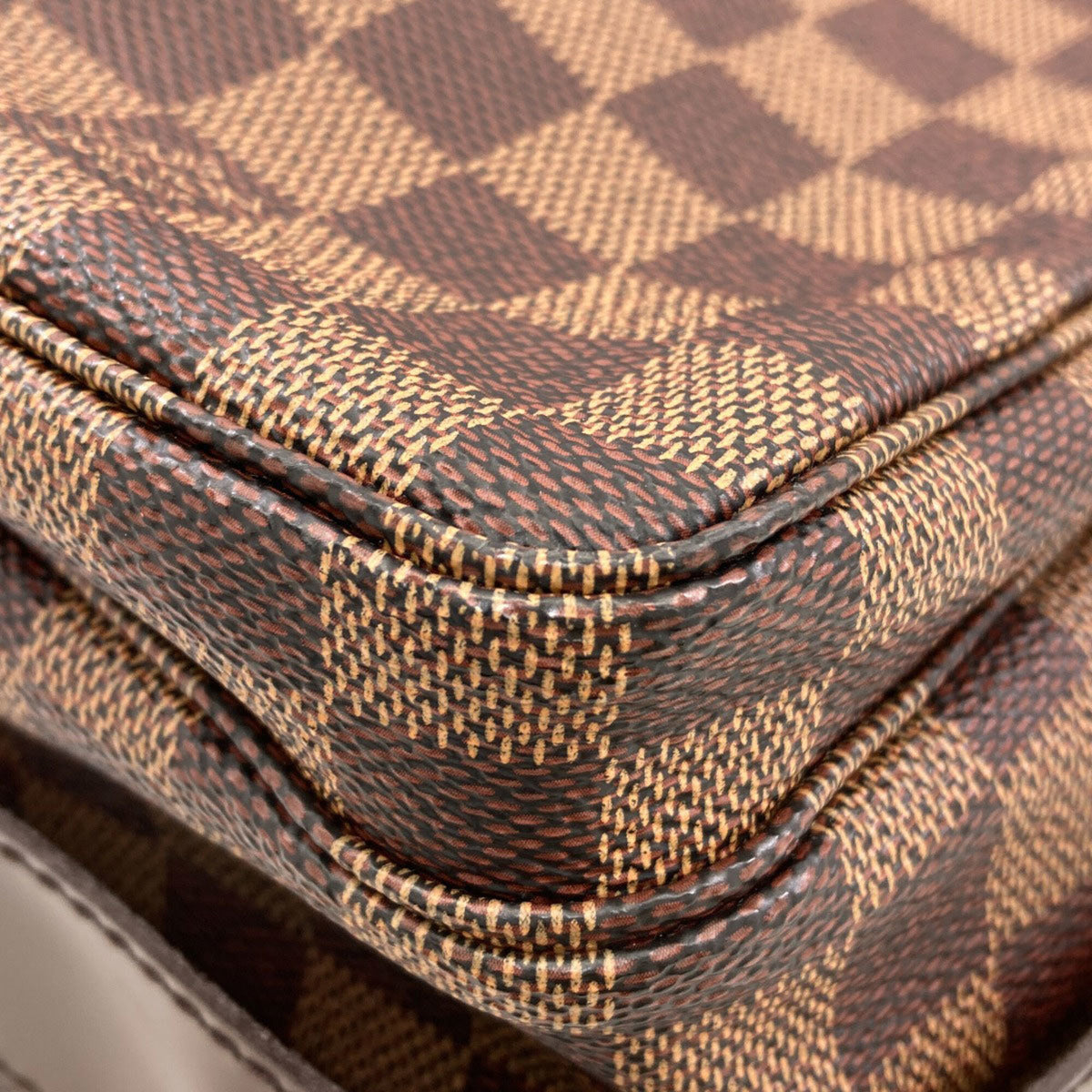 Louis Vuitton Damier Damier Canvas Ebene Damier Canvas Shoulder Bag (Pre-Owned)