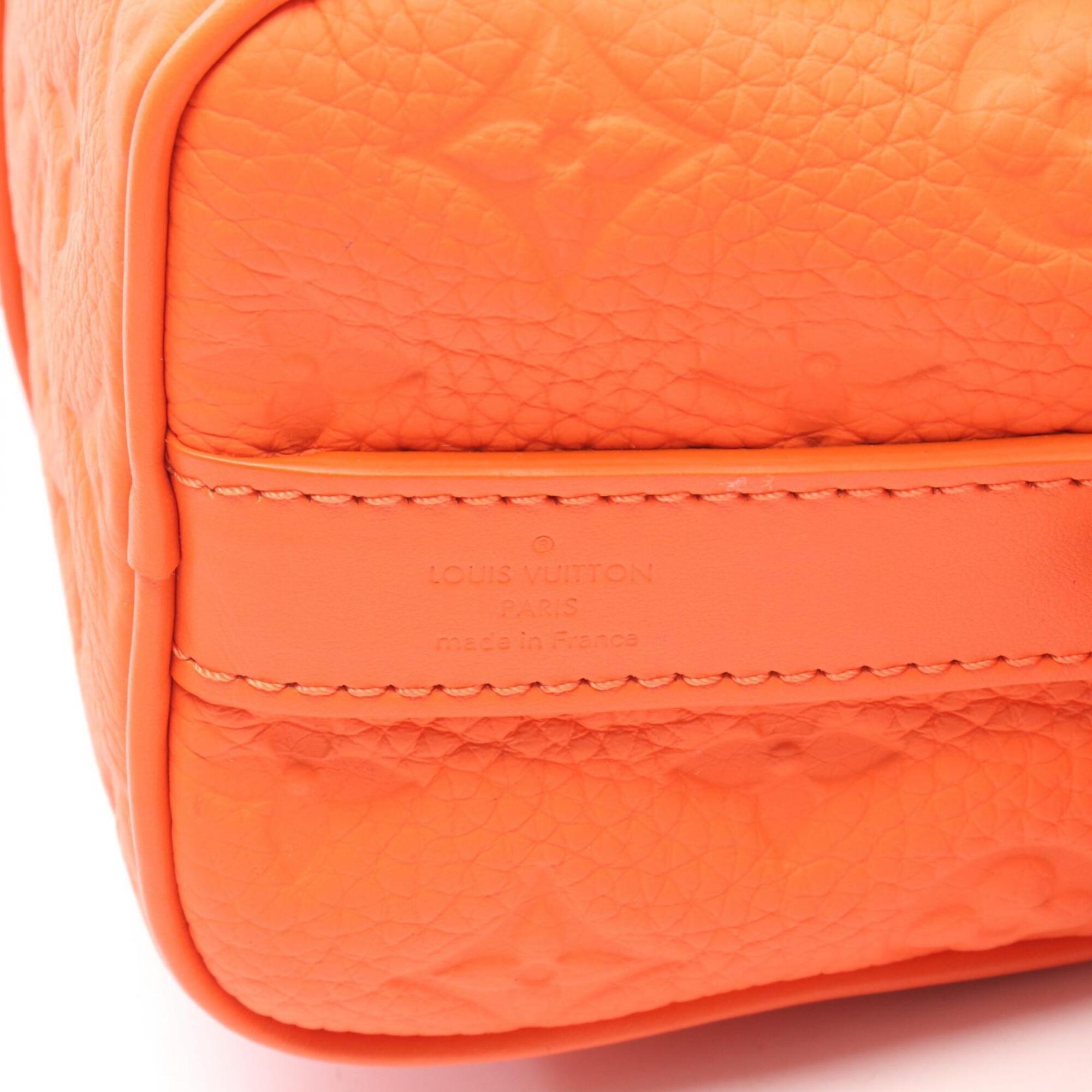 Louis Vuitton Orange Leather Handbag (Pre-Owned)