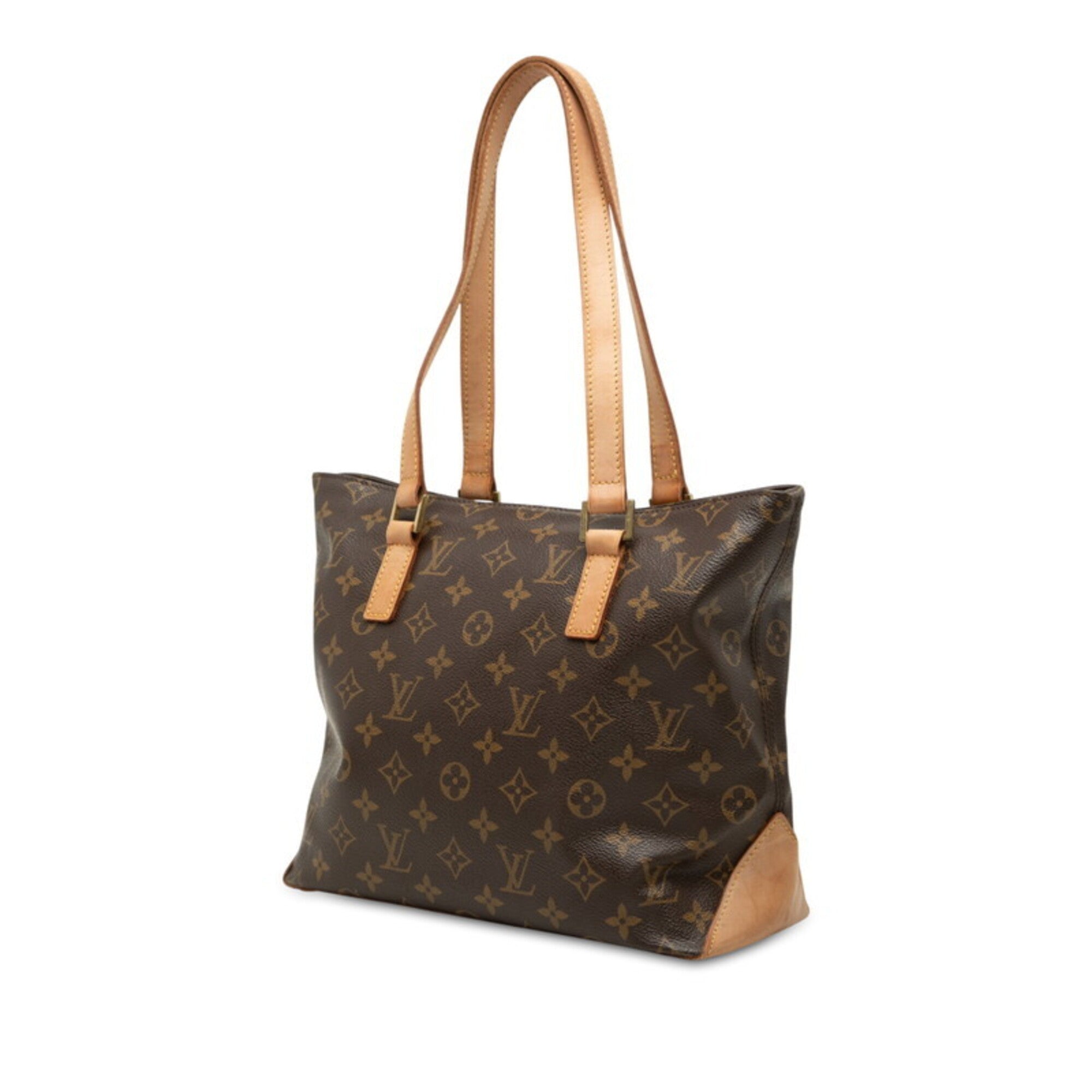 Louis Vuitton Brown Pvc Leather Shoulder Bag Tote Bag (Pre-Owned)