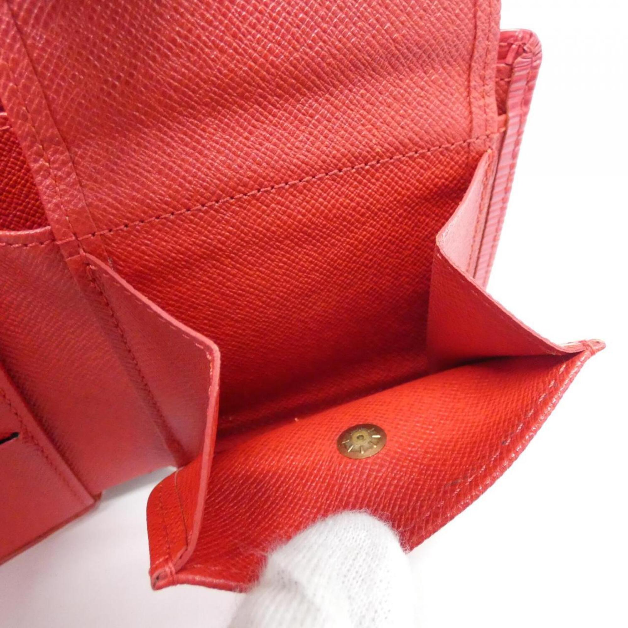 Louis Vuitton Rouge Leather Wallet (Bi-Fold) (Pre-Owned)