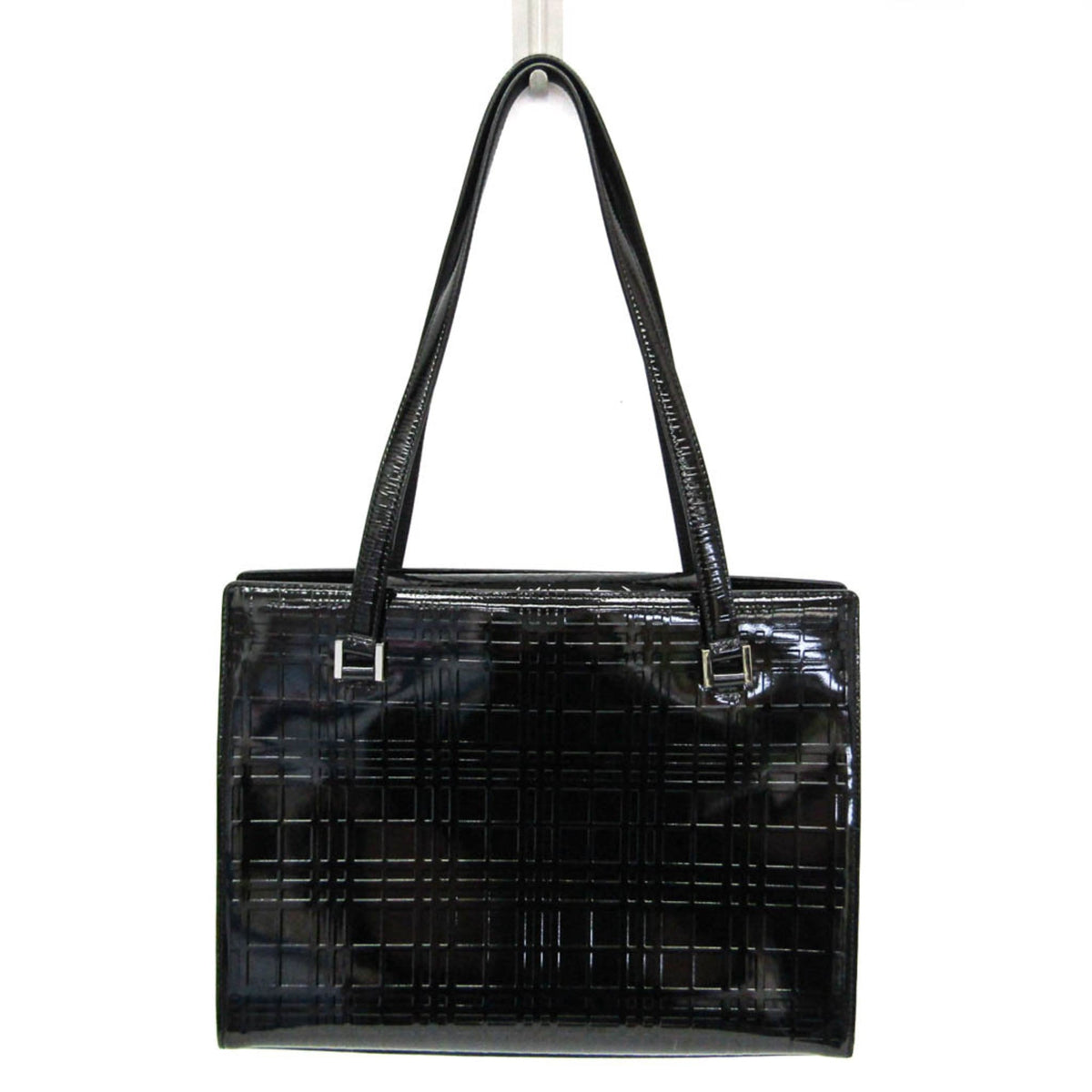 Burberry Black Patent Leather Shoulder Bag (Pre-Owned)